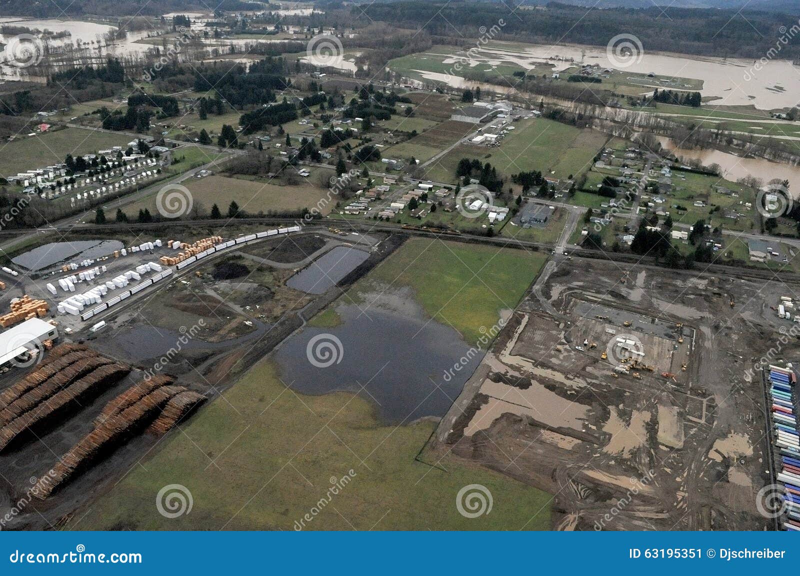 Lumber Yard stock image. Image of mill, lewis, yard, river 63195351