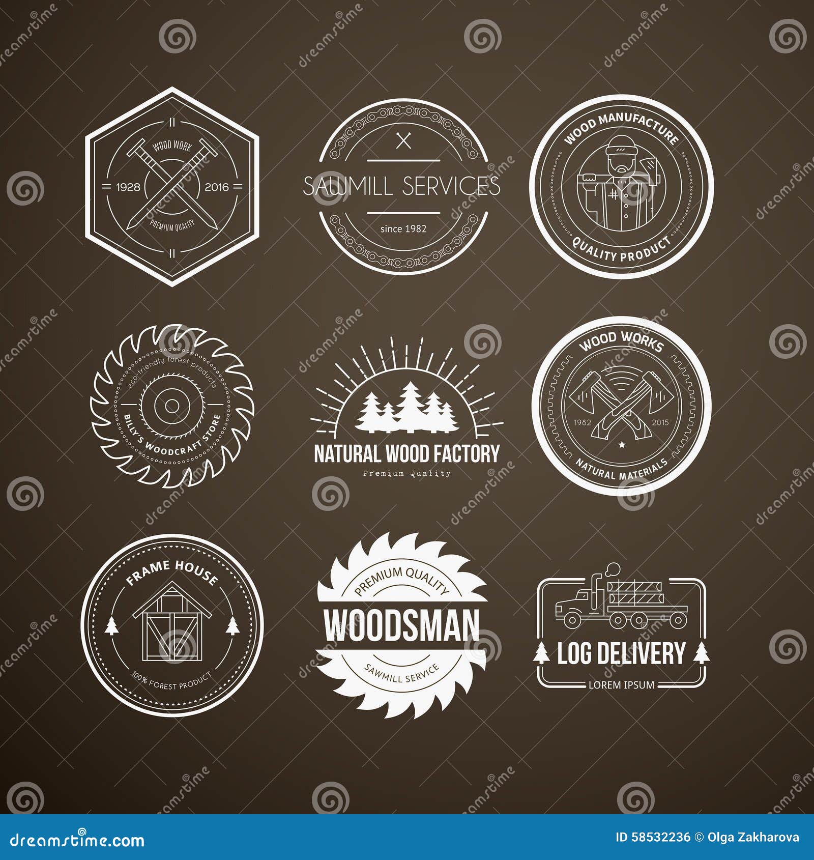 Lumberjack Logos stock vector. Illustration of lumberjack 
