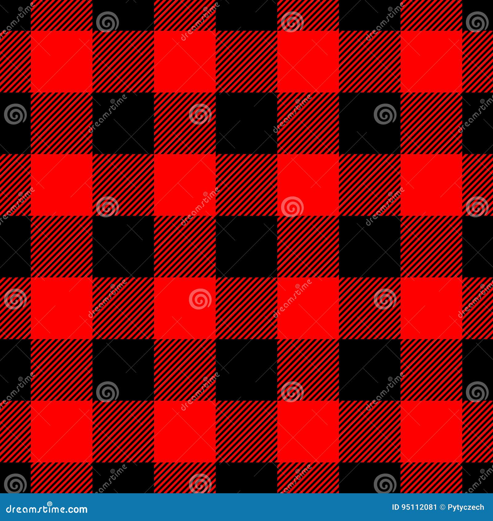 lumberjack plaid pattern in red and black. seamless  pattern. simple vintage textile 