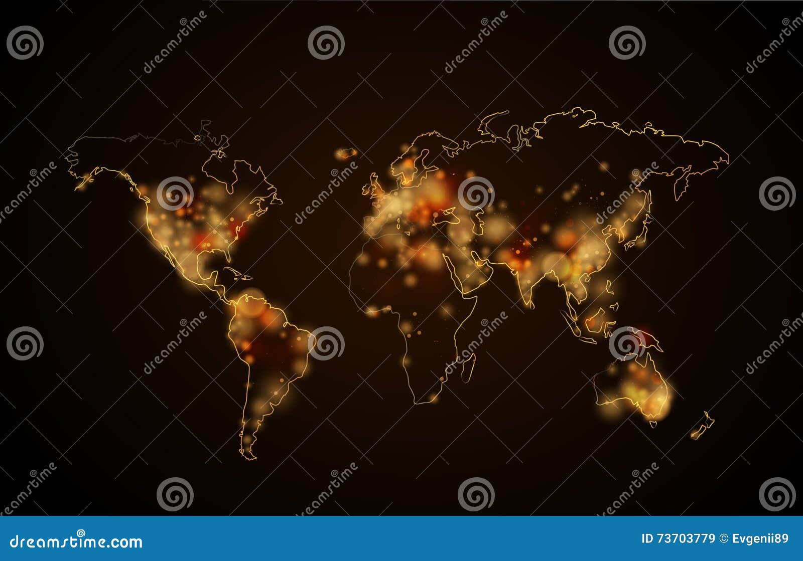 Lumiere De Nuit Dans Les Villes Sur La Planete Vue De Carte Du Monde De L Espace Illustration De Vecteur Illustration Du Dans Villes Lumiere De Nuit Dans Les Villes Sur La Planete Vue De Carte Du Monde De L Espace Illustration De Vecteur Illustration Du Dans Villes