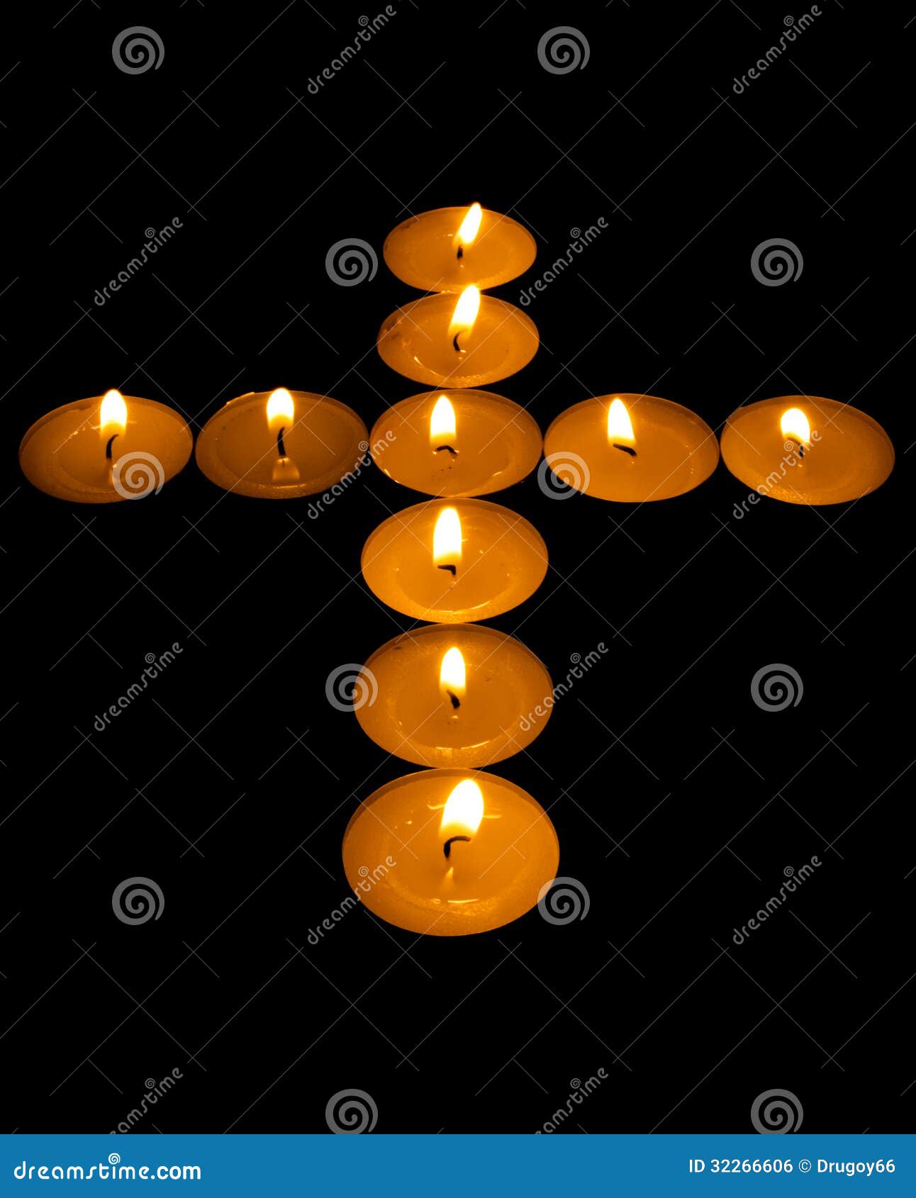 Luminous cross from candle stock photo. Image of burning 32266606