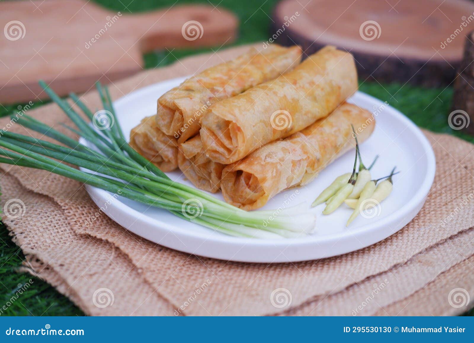 lumpia or lunpia, traditional snacks from semarang