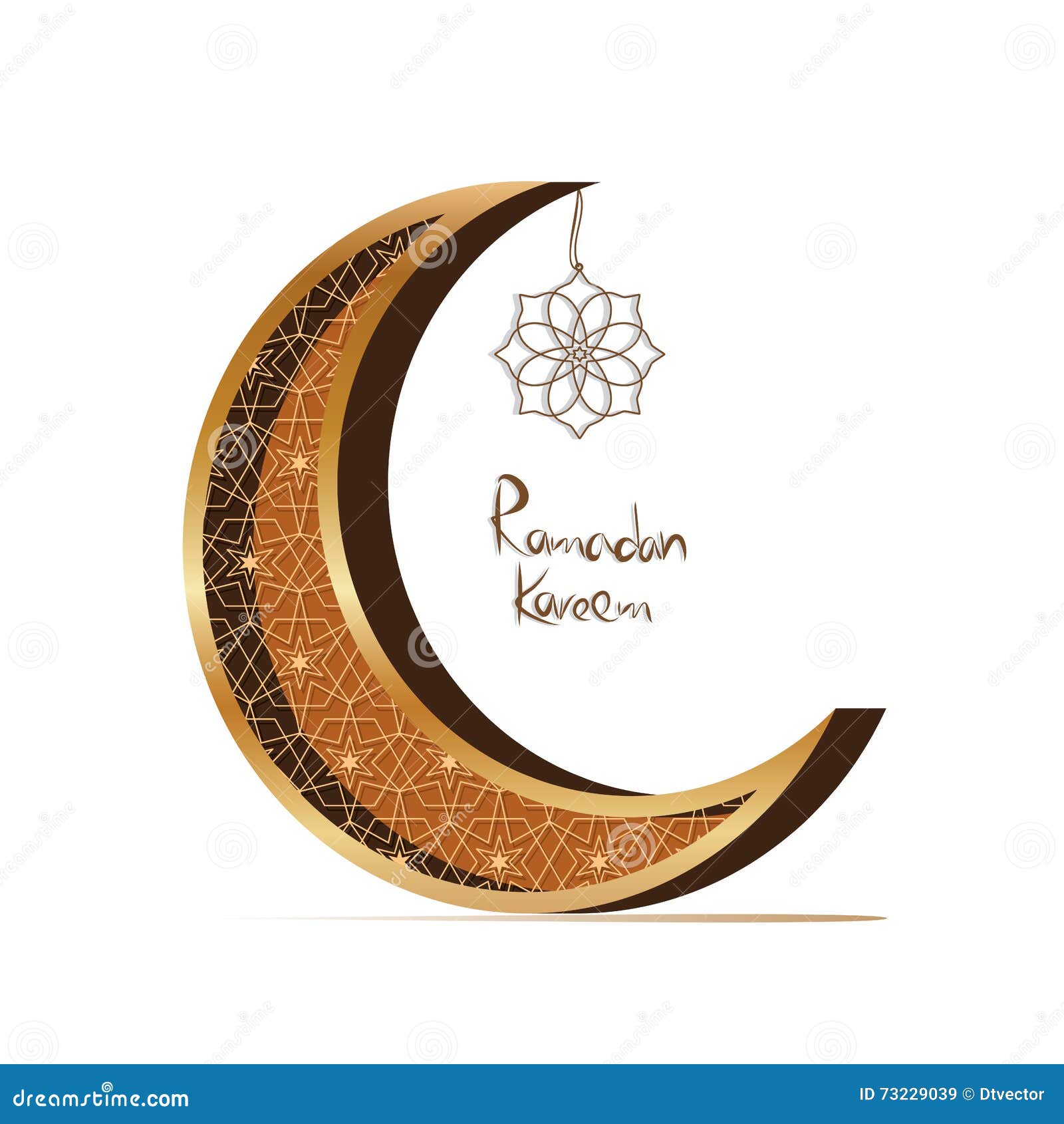 Luna Creciente Islámica De Ramadan Kareem Decoración Islámica