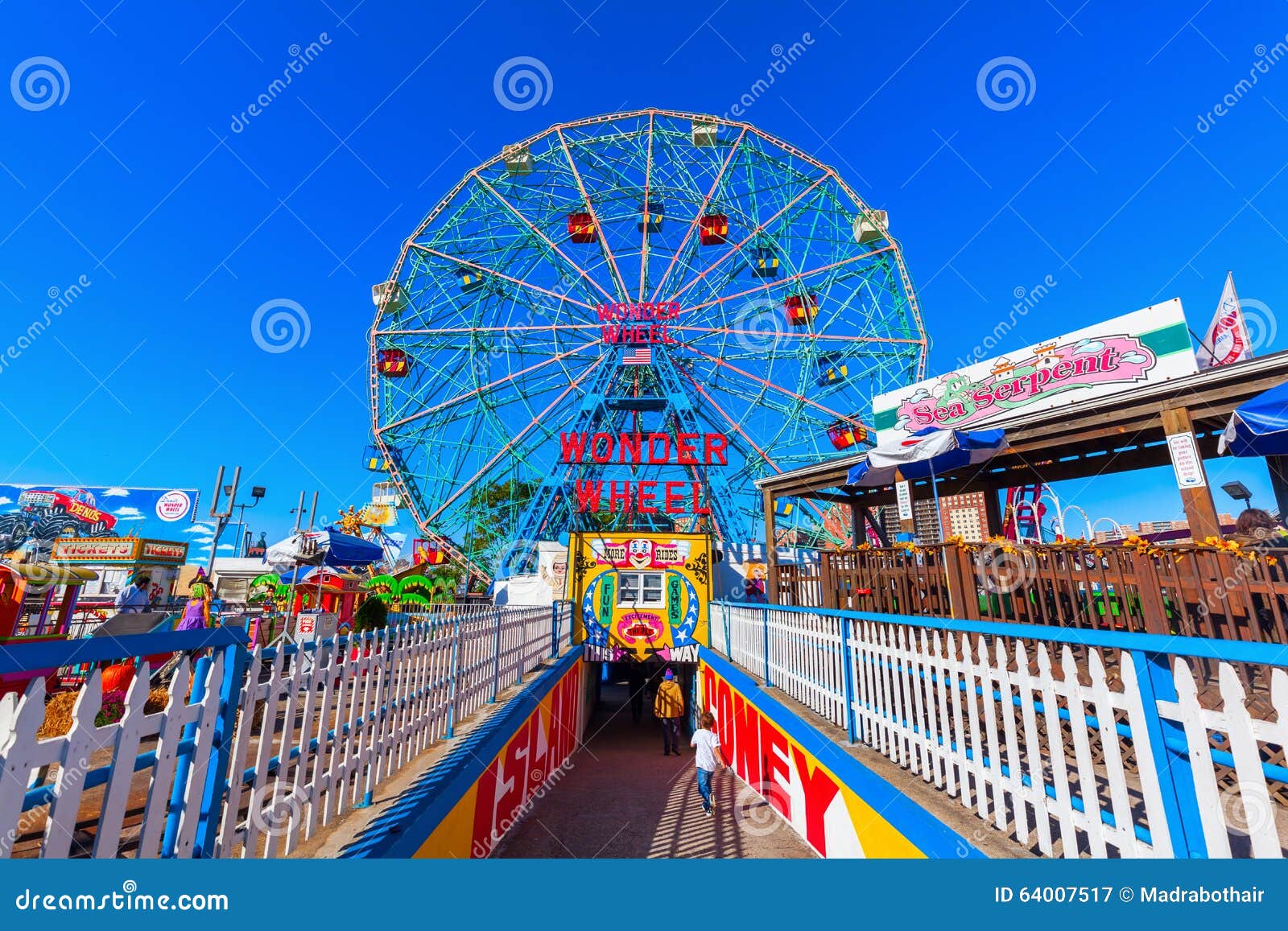 Luna Park in Coney Island, NYC Redactionele Fotografie Image of stad