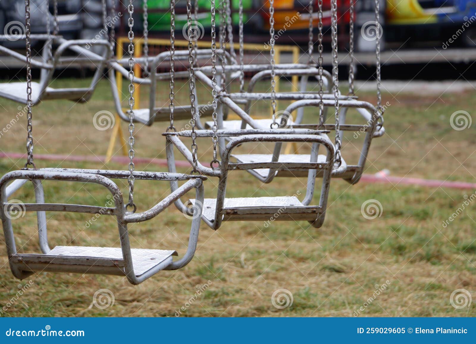 Luna Park Seats RoyaltyFree Stock Photography