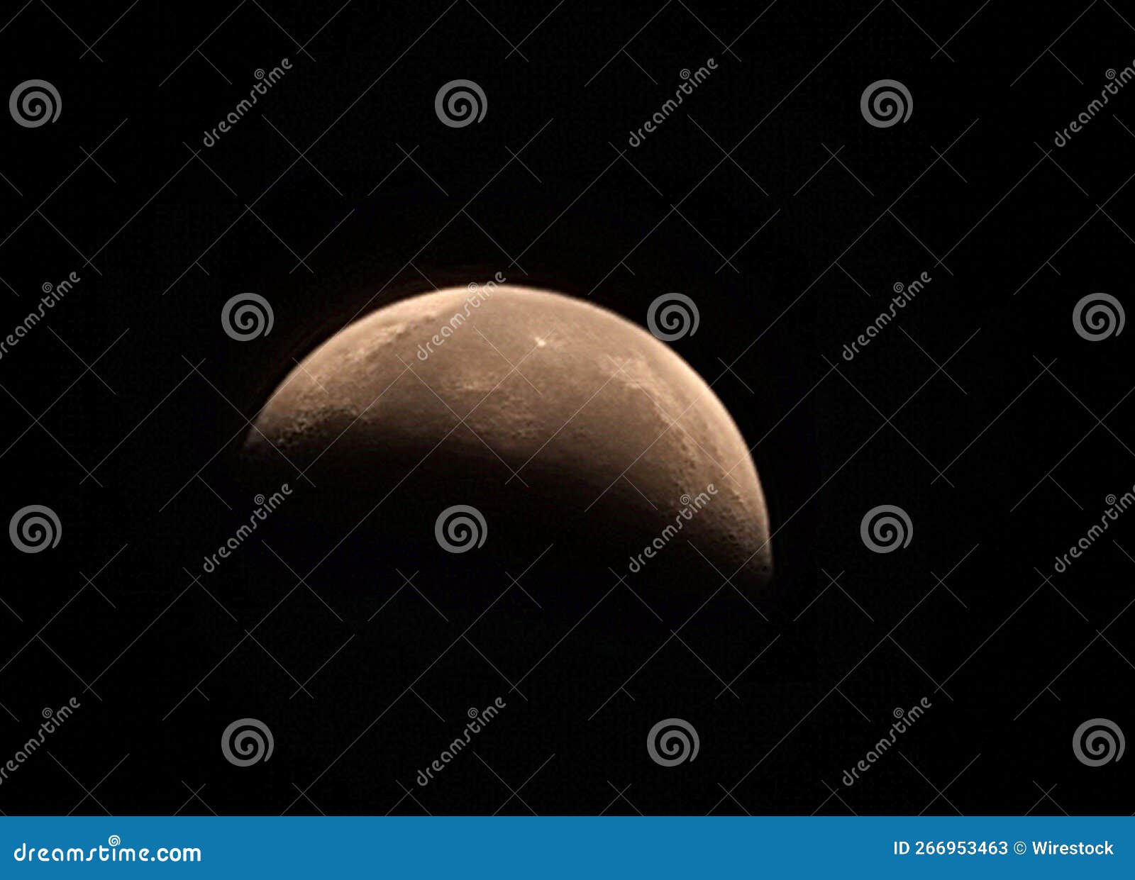 Lunar Eclipse of 2022, Dallas, Texas, the United States Stock Image