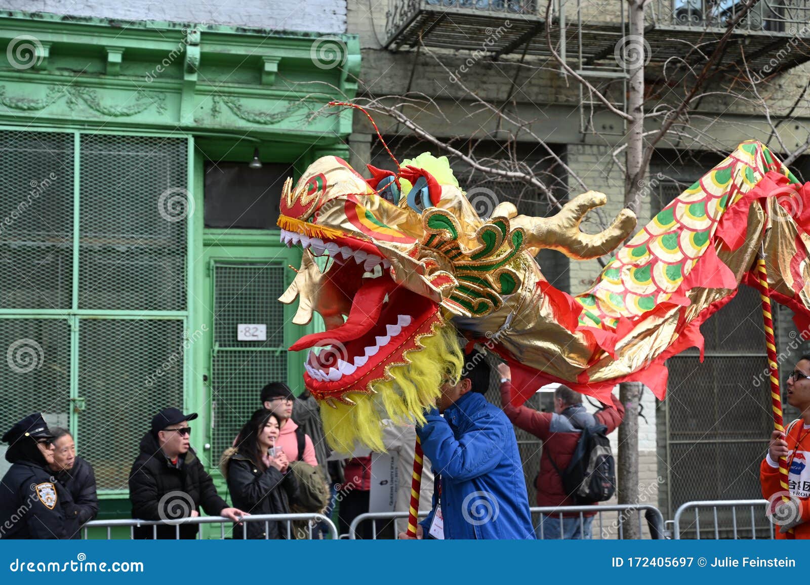 Lunar New Year Dragon NYC editorial photography. Image of china 172405697