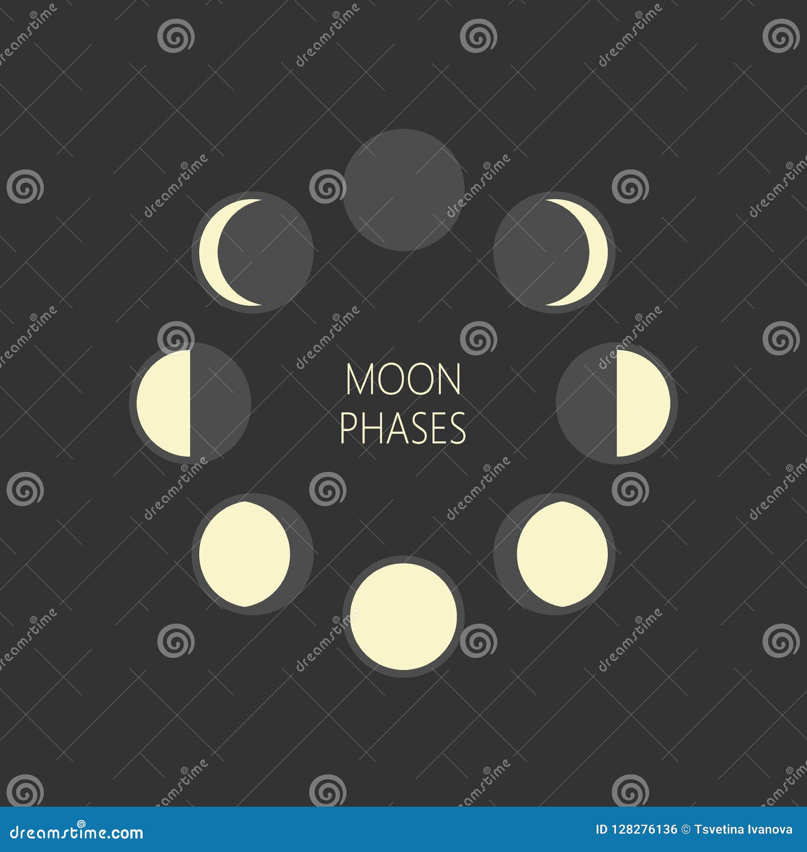 Moon Phase Crop Circle Stencil