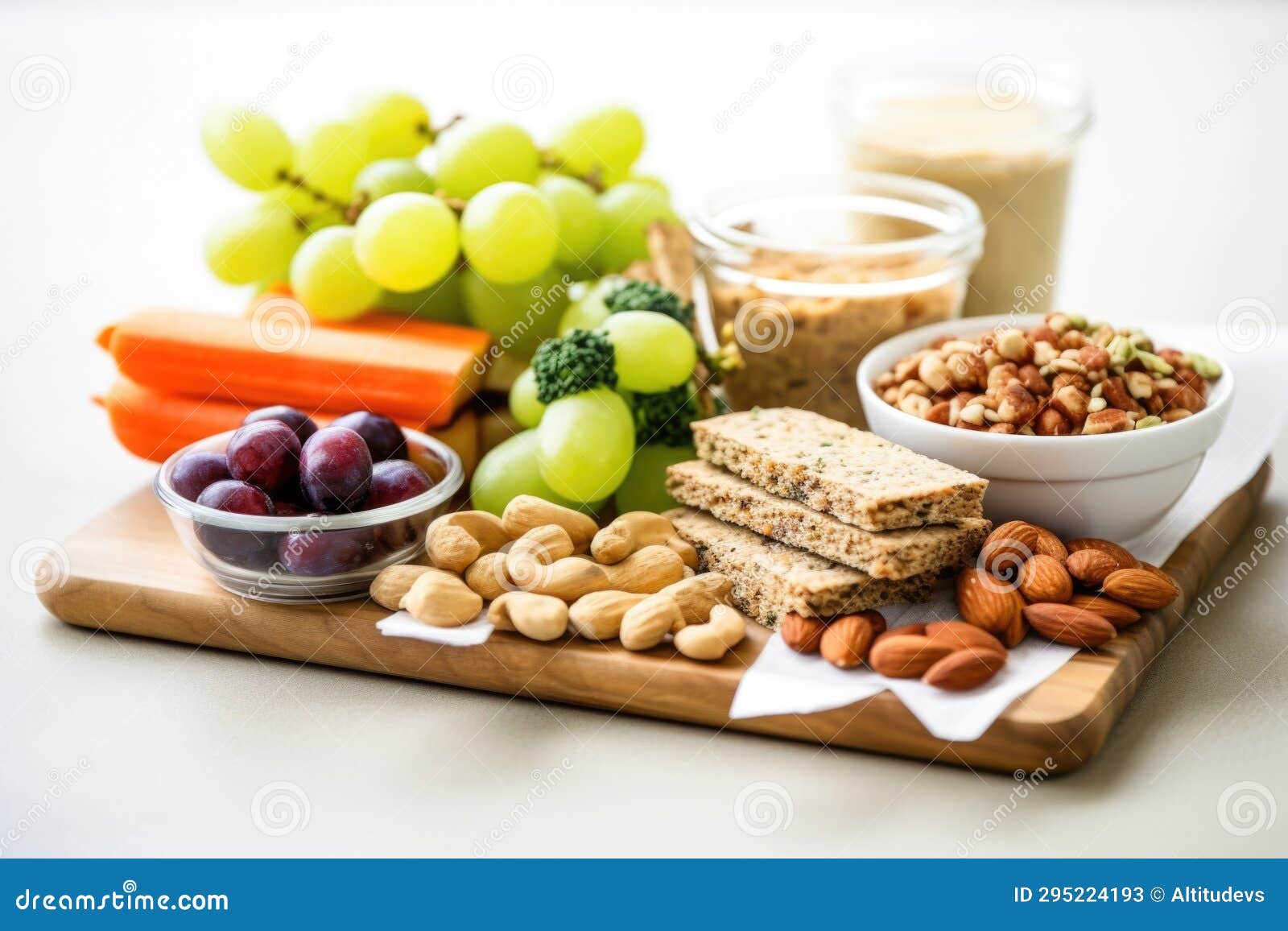 A Lunch Box with Healthy Snacks for School Stock Image Image of