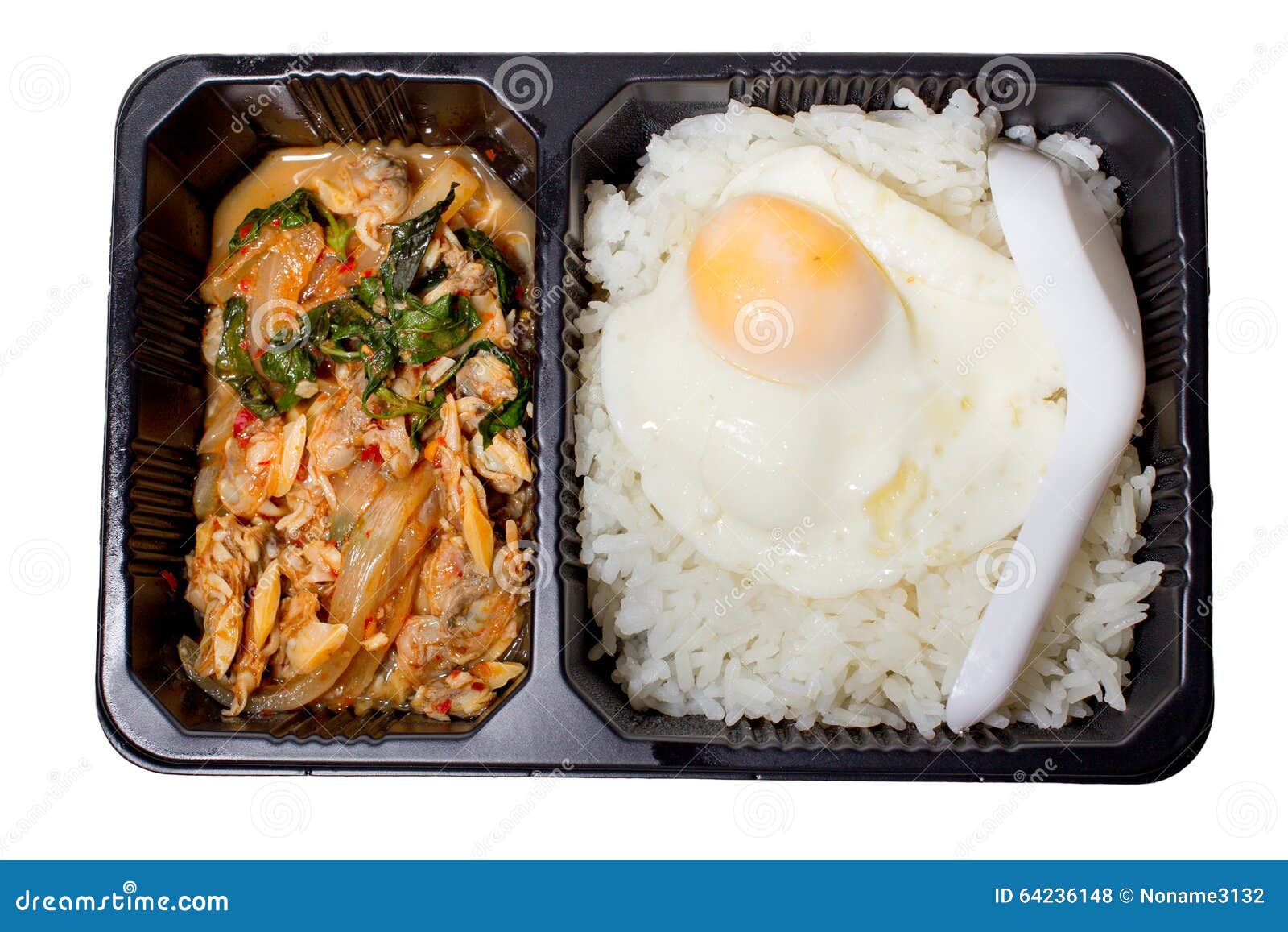Lunch box stock photo. Image of meal, pack, plastic, fried 64236148