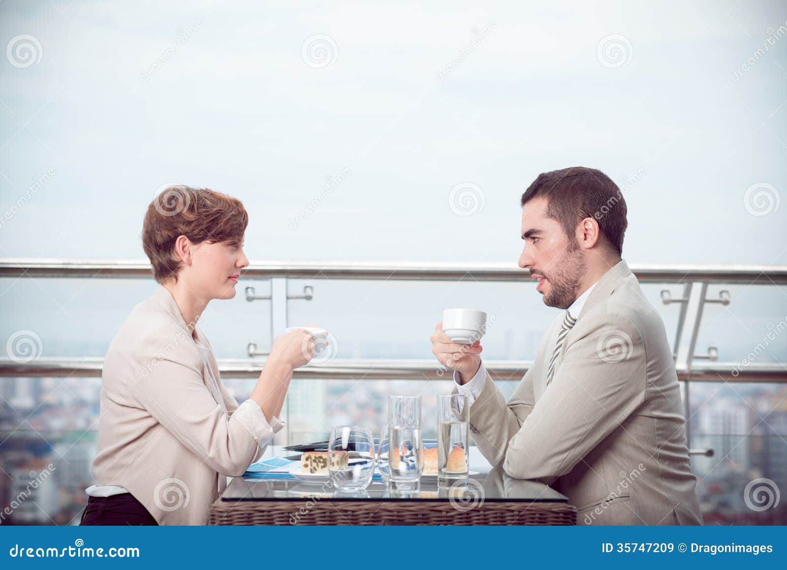 Lunch in profile stock image. Image of interaction, drink - 35747209