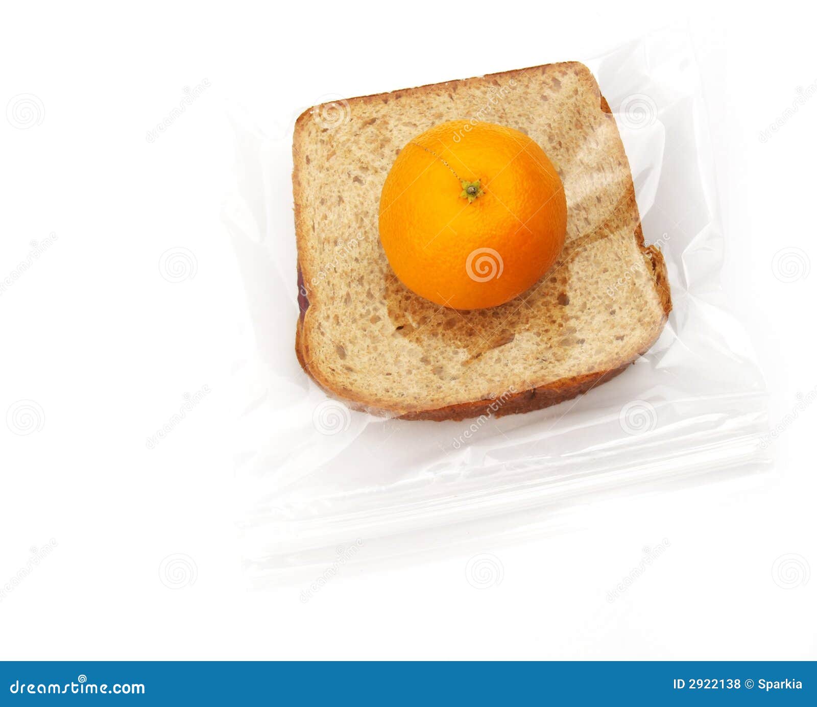Lunch Sandwich and Orange Stock Photo Image of lunchtime, diet 2922138