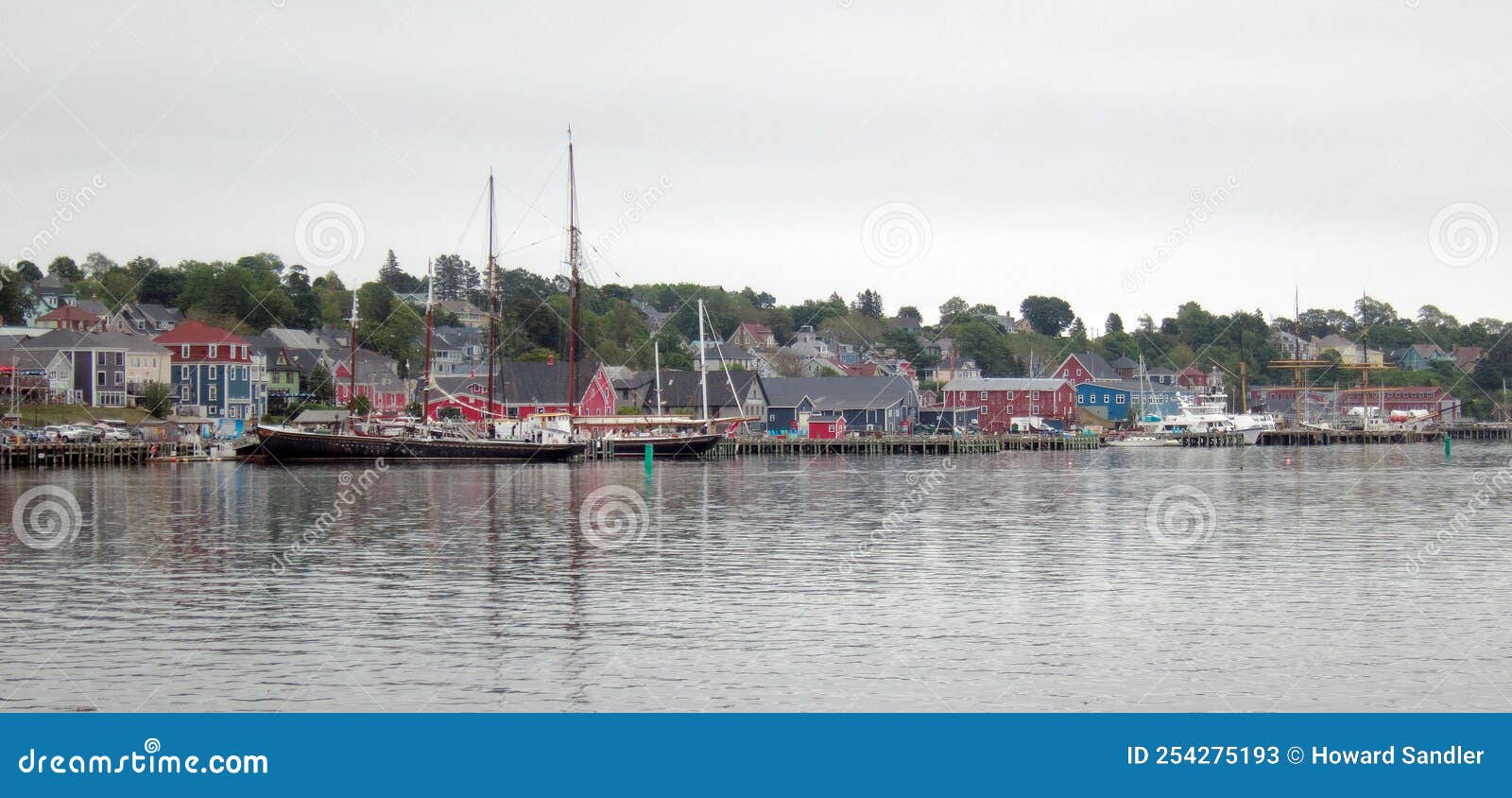 Lunenburg harbor stock image. Image of summer, unesco 254275193