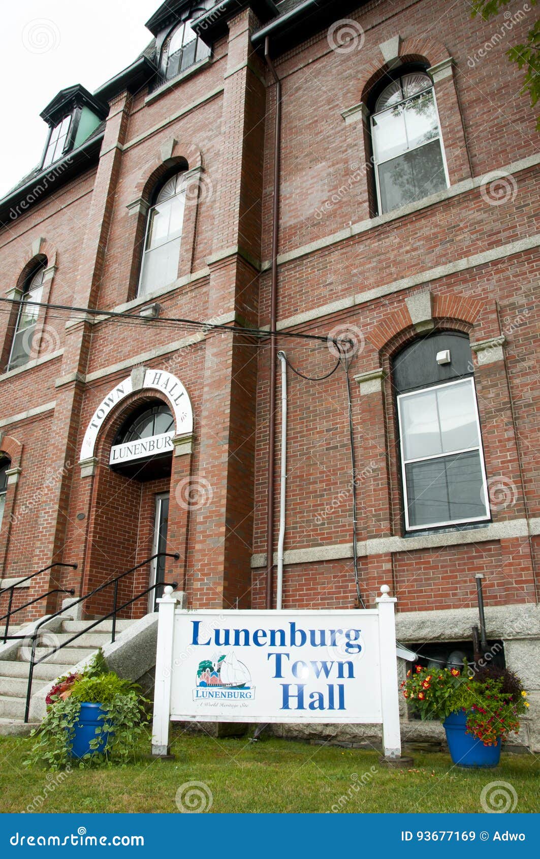 Lunenburg Town Hall Nova Scotia Canada Editorial Stock Image Image of canada