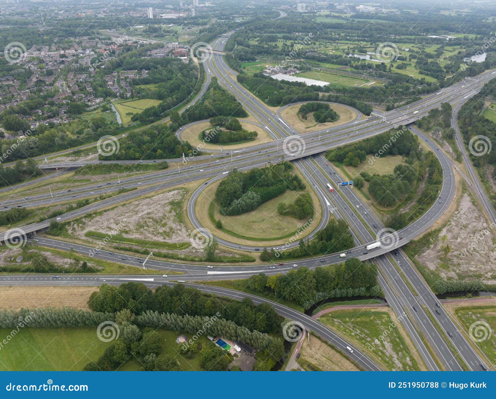 The Lunetten Junction is a Dutch Traffic Interchange for the Connection ...