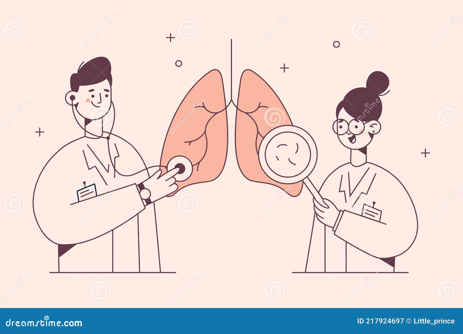 lungs examination in medicine, pulmonology concept