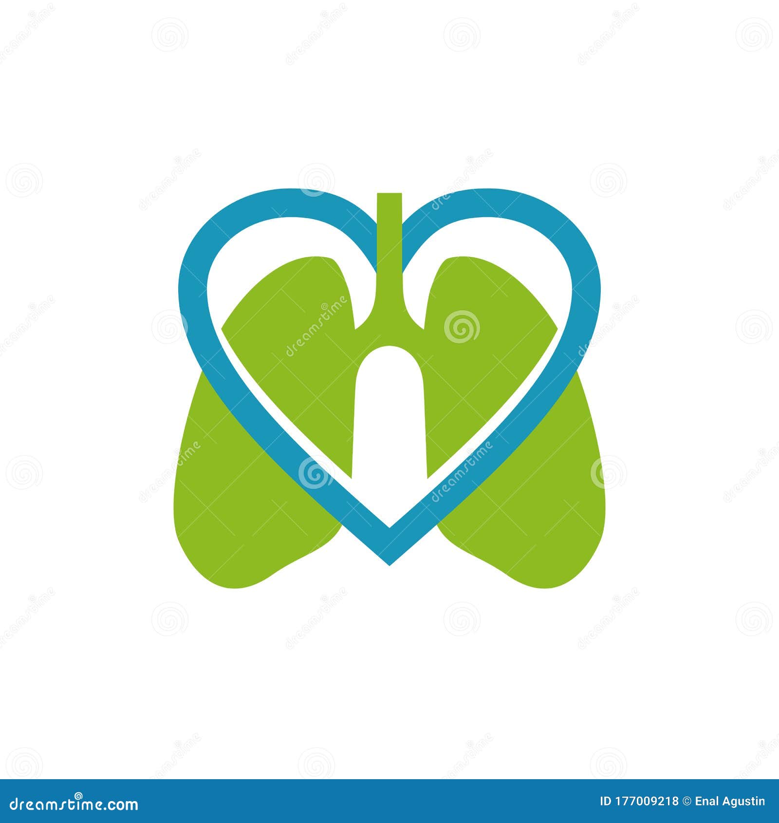 Lungs Logo Icon Design Vector Template Stock Vector Illustration of
