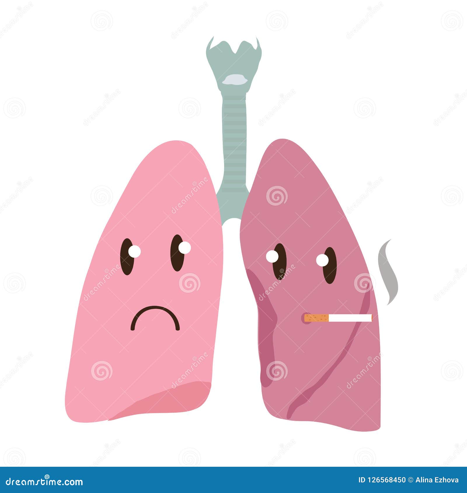 The lungs of man. Smoking stock vector. Illustration of body - 126568450