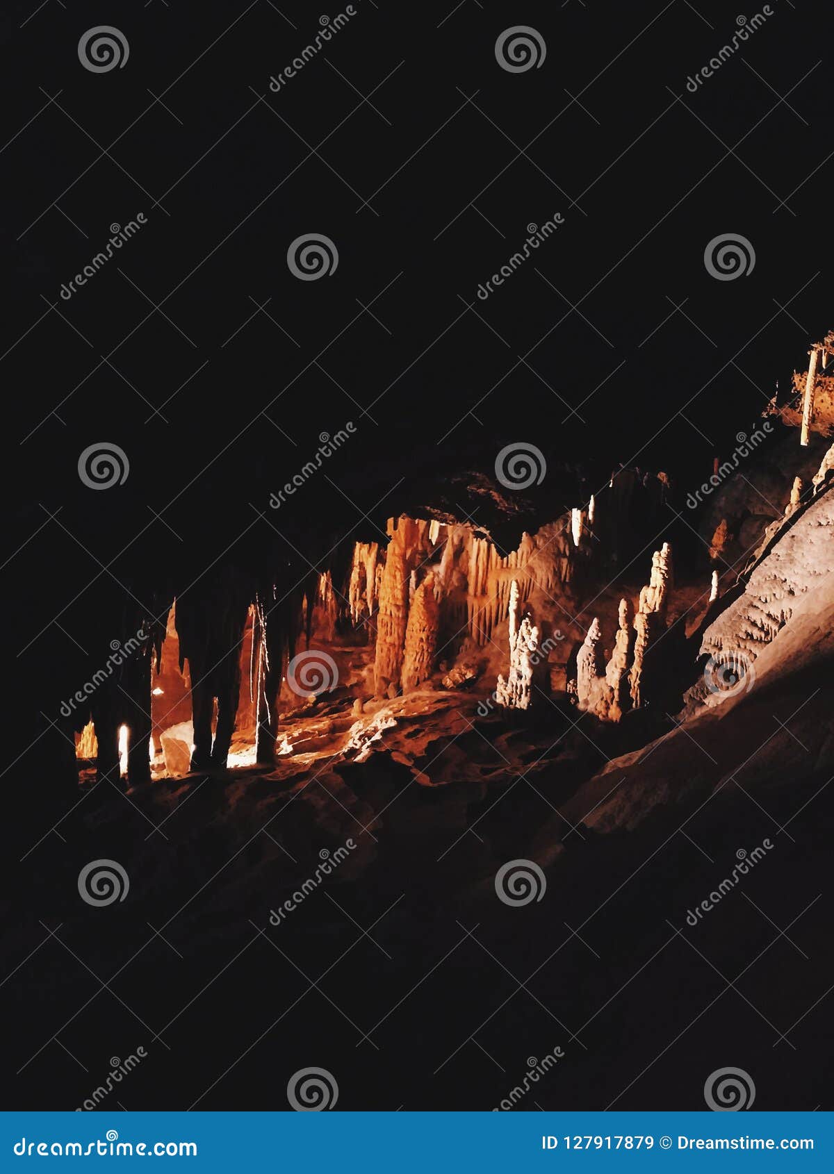 Lurae caverns stock image. Image of caves, lighting 127917879