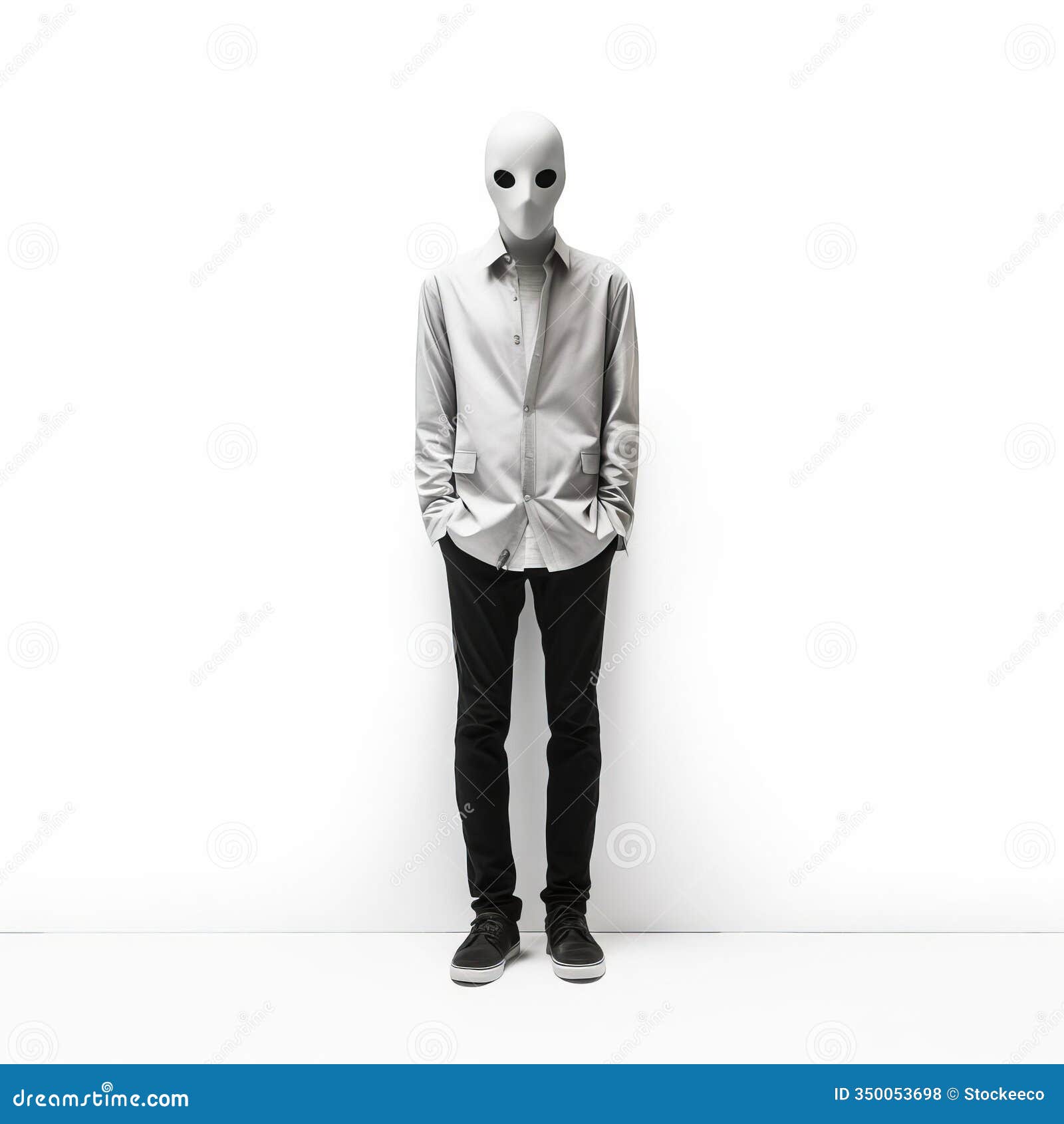minimal lurker full body  on white background image