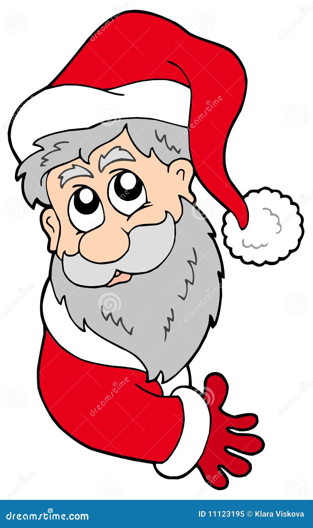 Lurking Santa Claus stock vector. Illustration of celebrate - 11123195