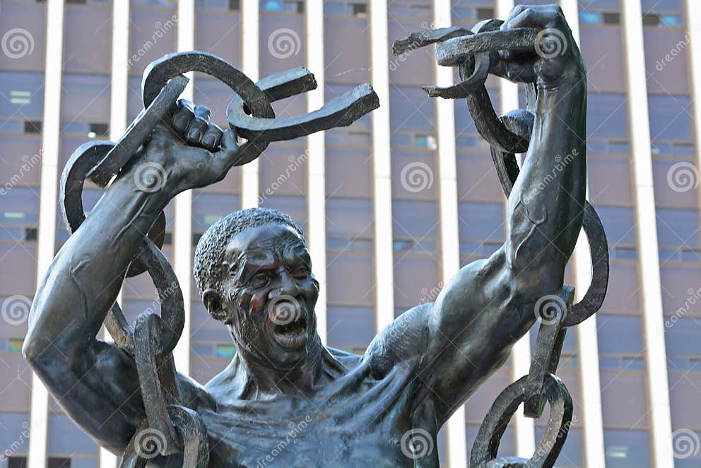 The Zambian Freedom Statue in Front of the Government Offices in
