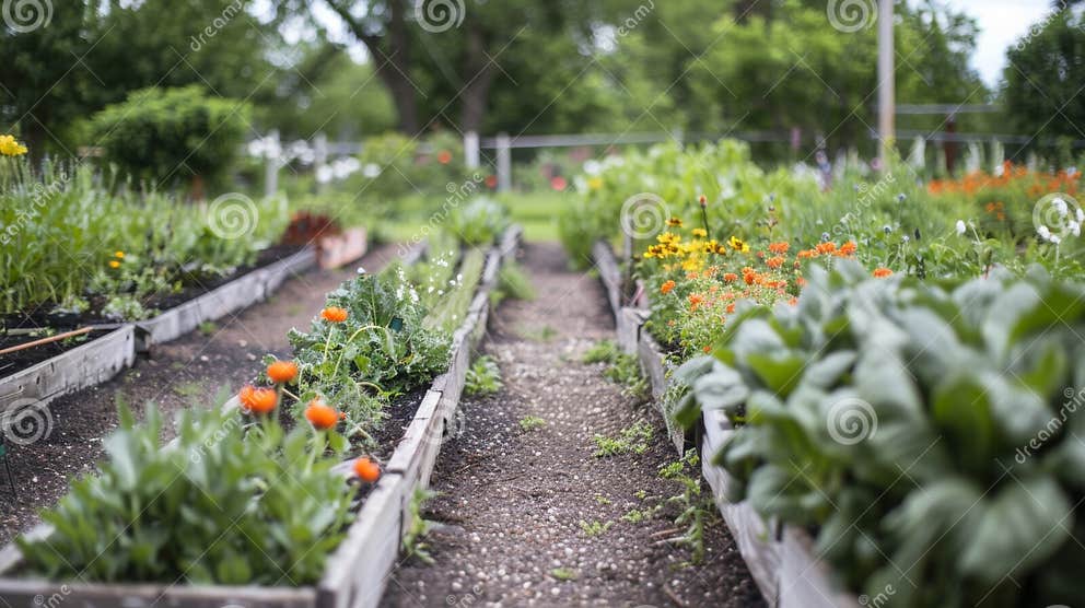 Diverse Array of Plants in Vibrant Garden Stock Photo - Image of ...