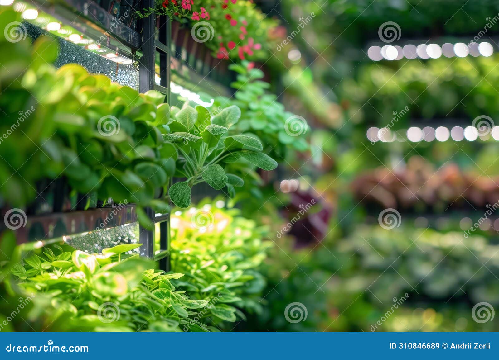 lush indoor vertical farm