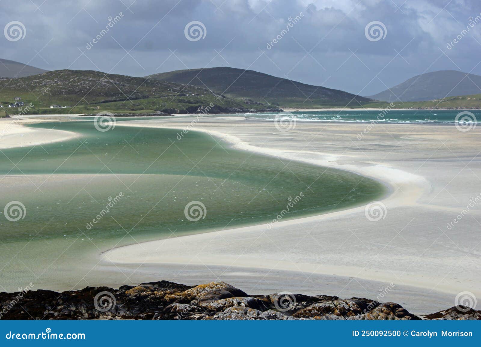 luskentyre beach, harris , western isles  outer hebrides, scotland