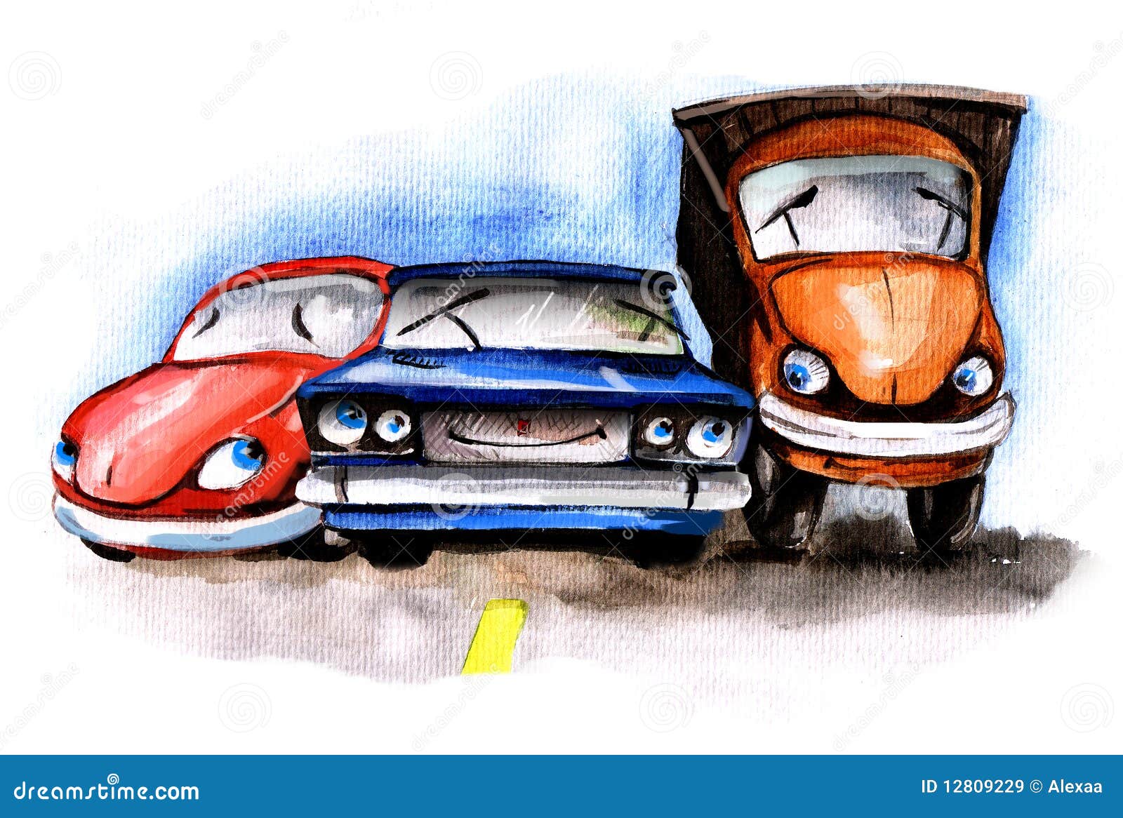 Lustige Autos Stock Abbildung Illustration Von Autos