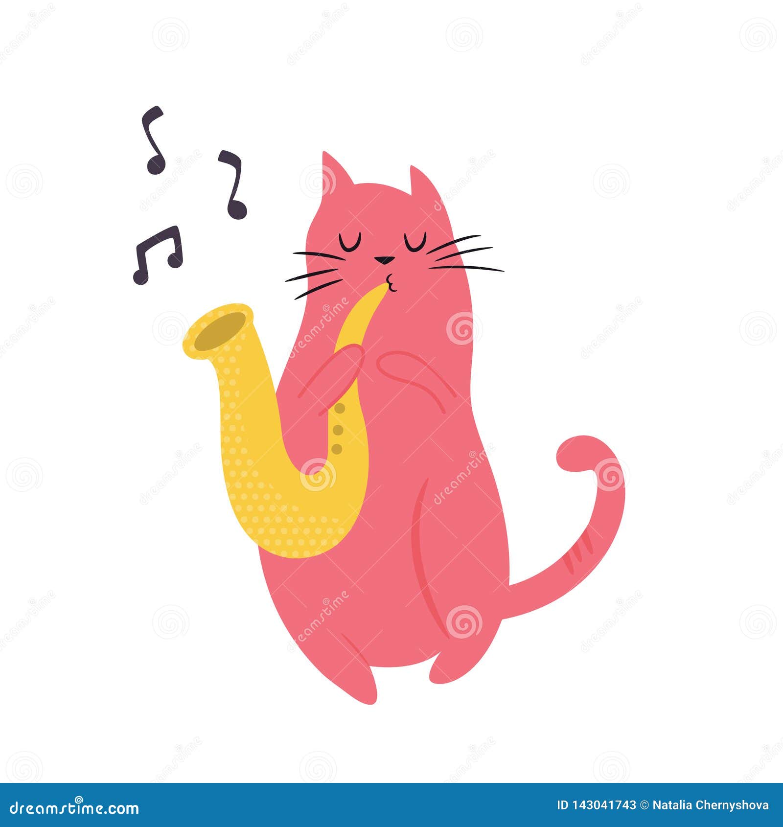 Lustige Katze, Die Saxophon Spielt Auch Im Corel Abgehobenen Betrag Vektor  Abbildung - Illustration von hupe, ikone: 143041743