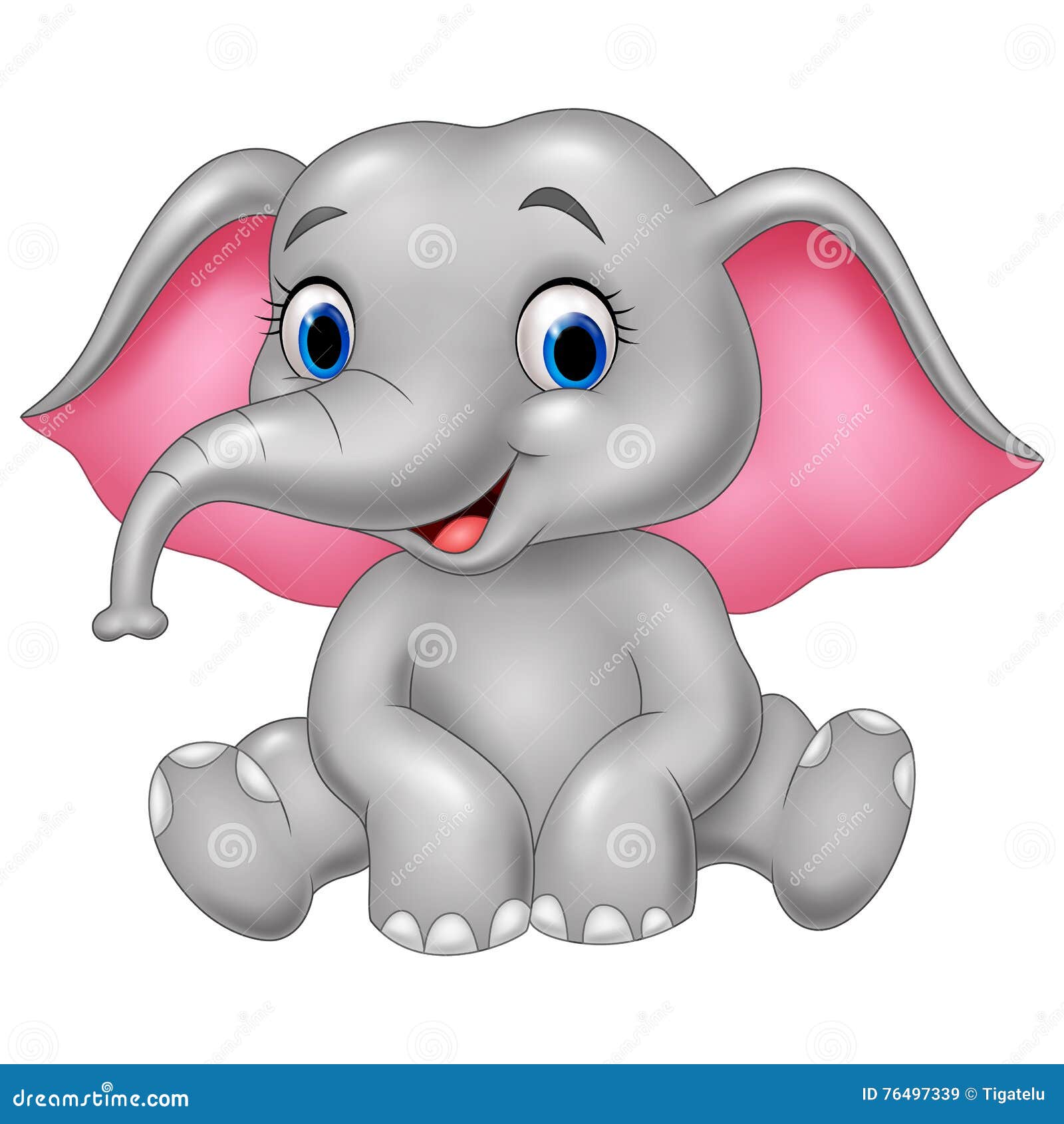 Lustiger Elefant Der Karikatur Vektor Abbildung Illustration Von Karikatur Elefant