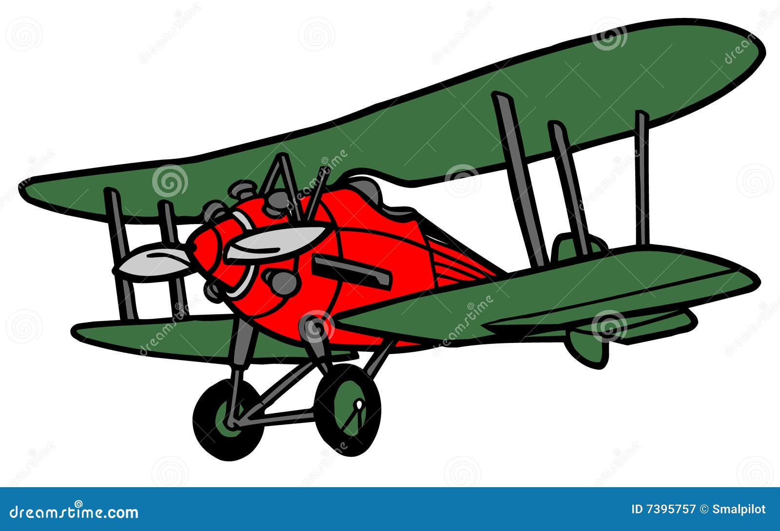 Lustiges Flugzeug vektor abbildung. Illustration von nachrichten - 7395757