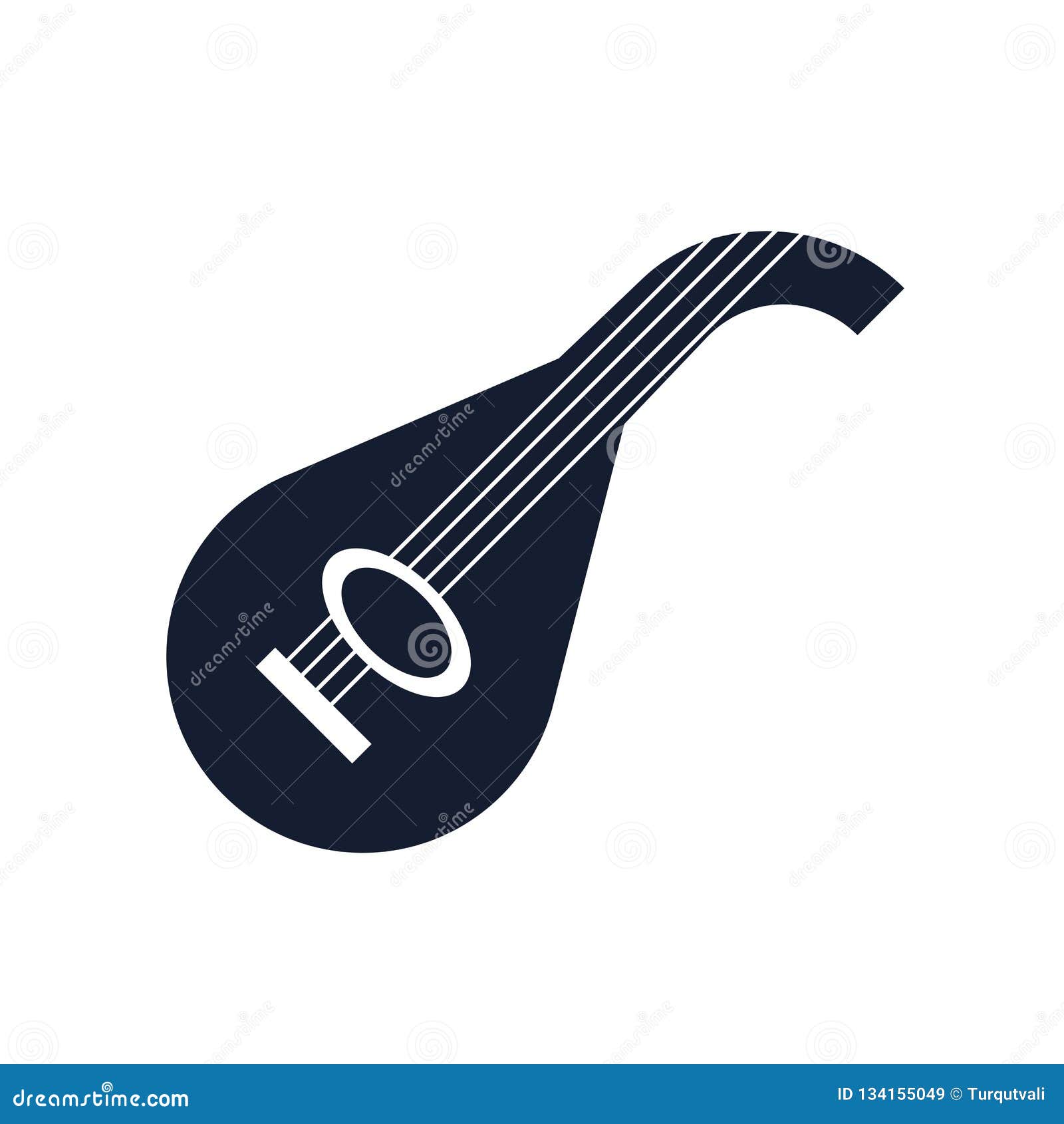 Lute Icon Vector Sign and Symbol Isolated on White Background, Lute Logo  Concept Stock Vector - Illustration of musical, string: 134155049