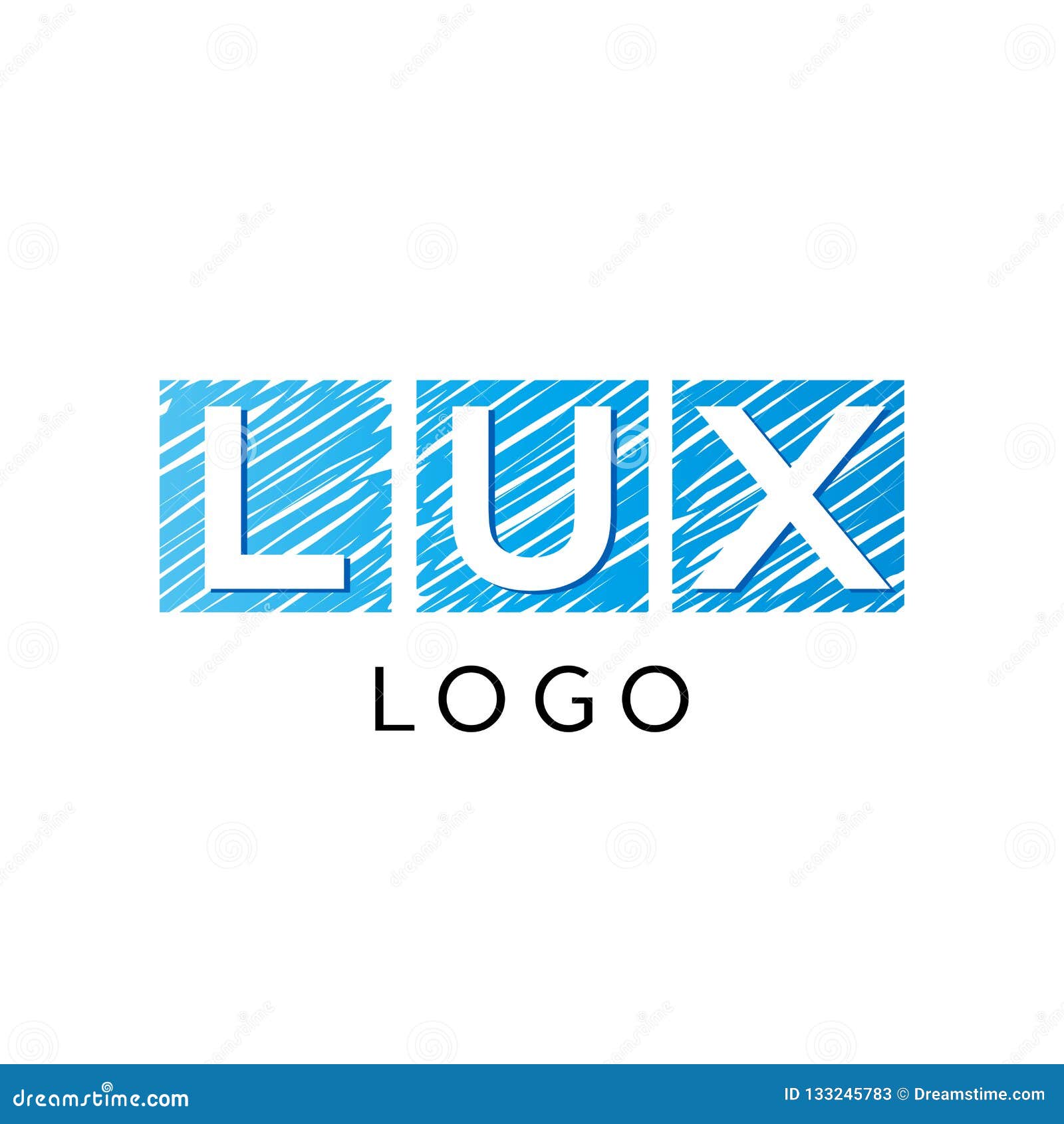 lux company logo  template.