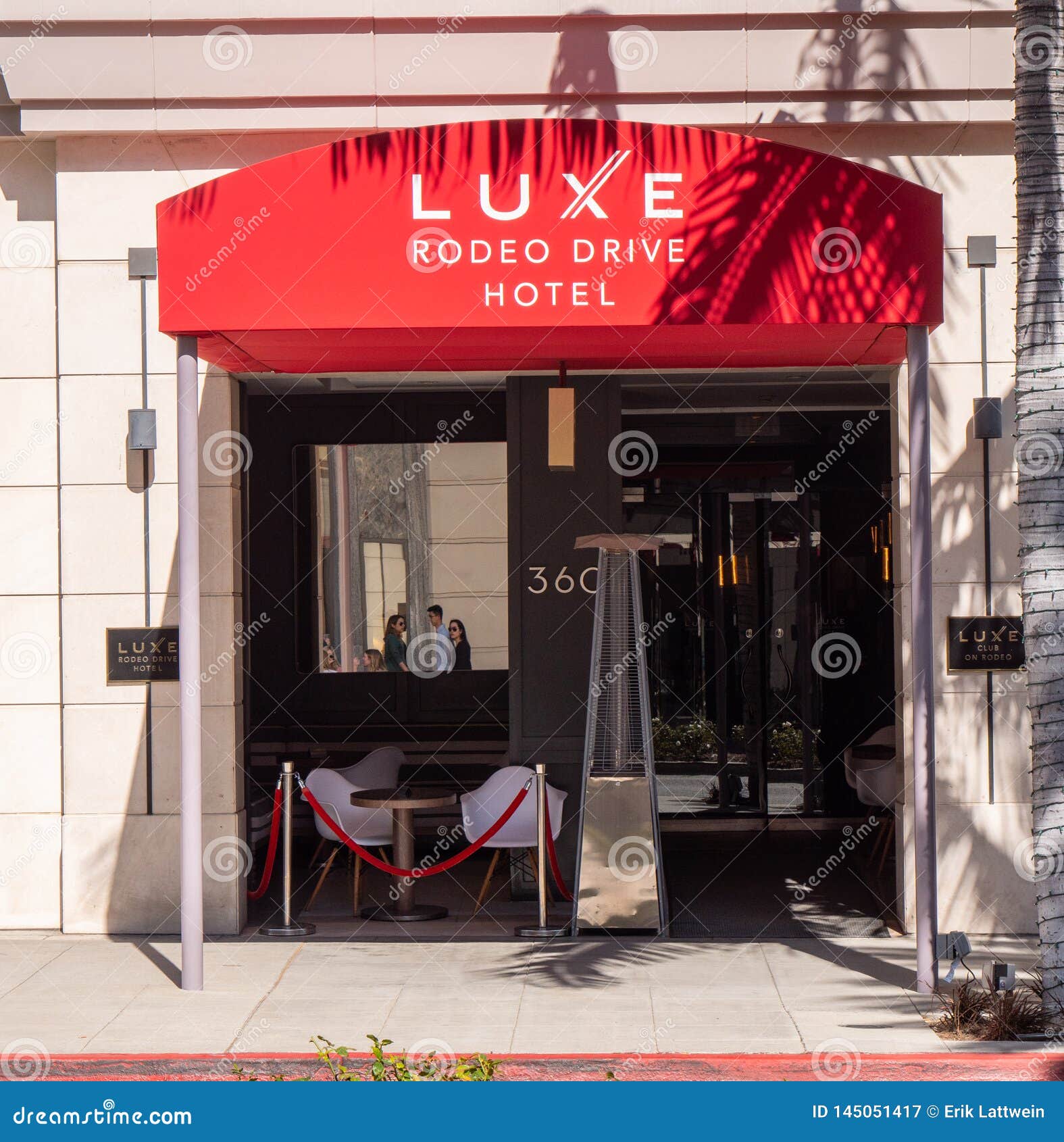 Luxe Hotels Rodeo Drive; Luxe Rodeo Drive Hotel in Beverly Hills - CALIFORNIA, USA - MARCH 18