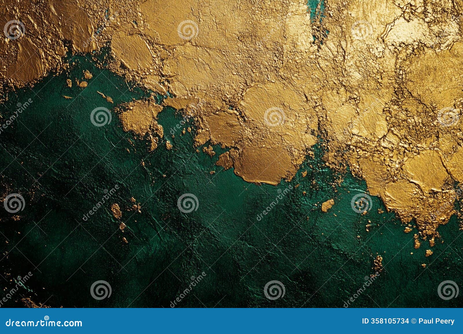 luxurious abstract gold and green textured background