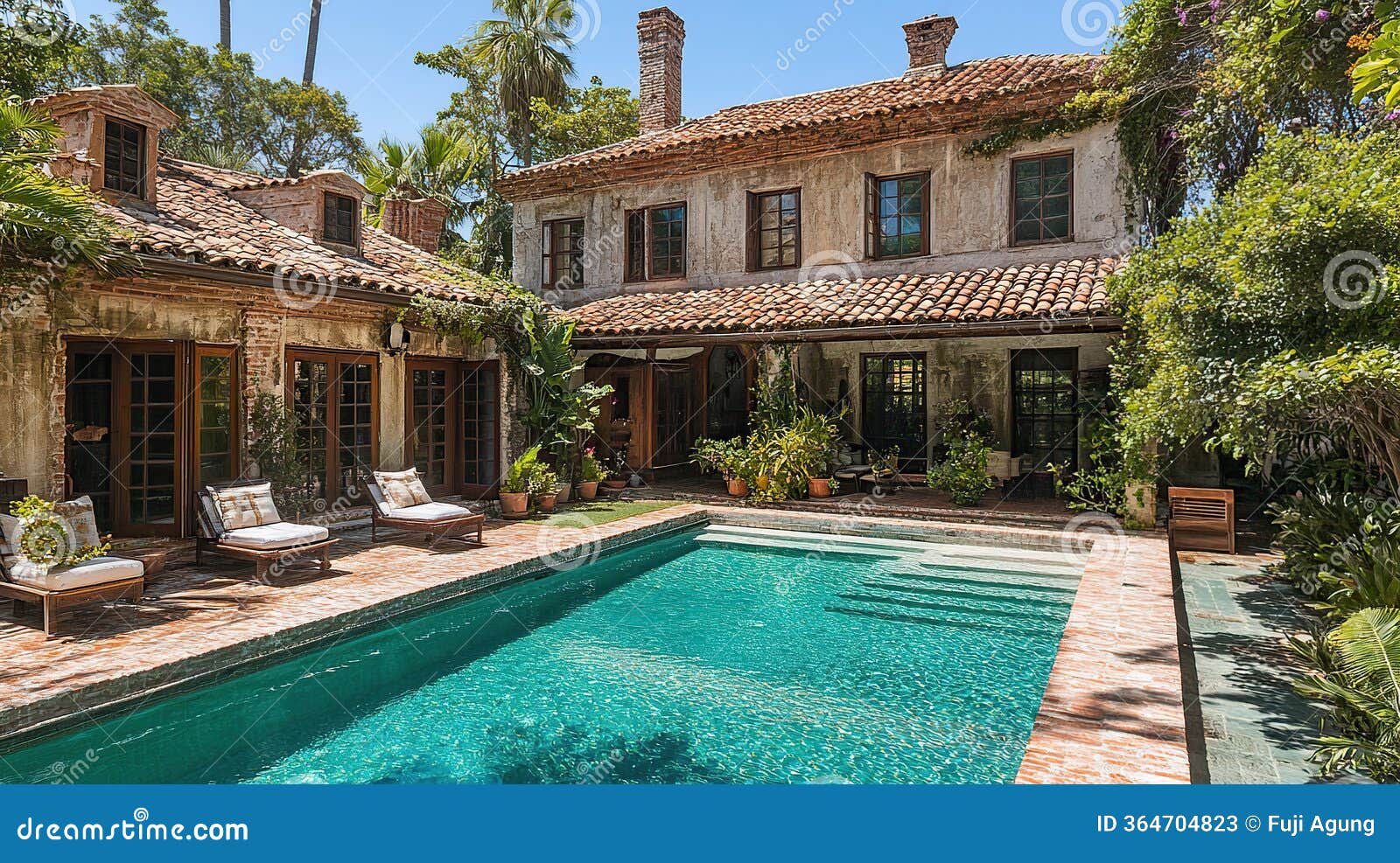 Luxurious Courtyard Pool Home, Florida Stock Illustration - Illustration of  floridahome, modern: 364704823, image size:1600x987