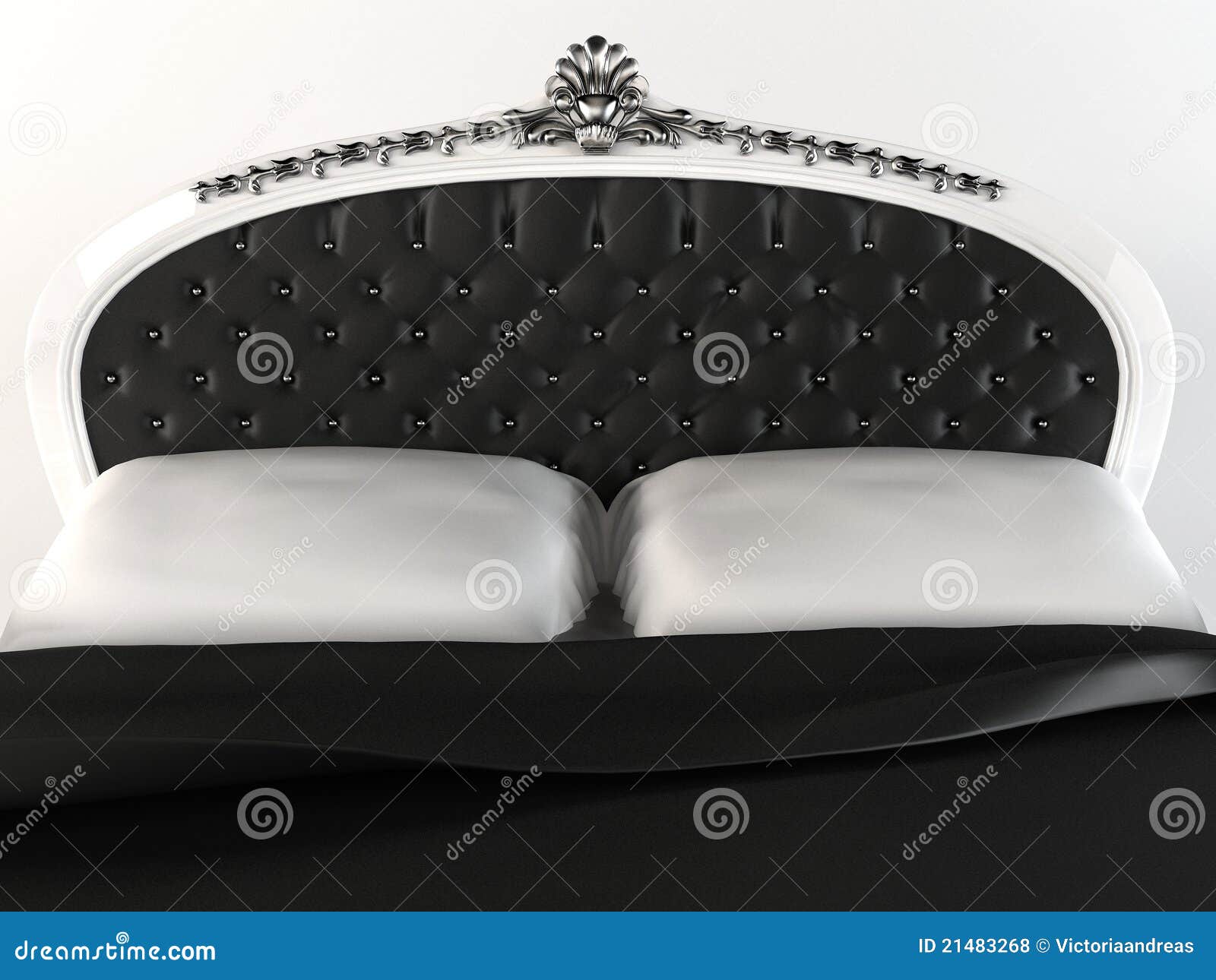 luxurious headboard with decorative frame.