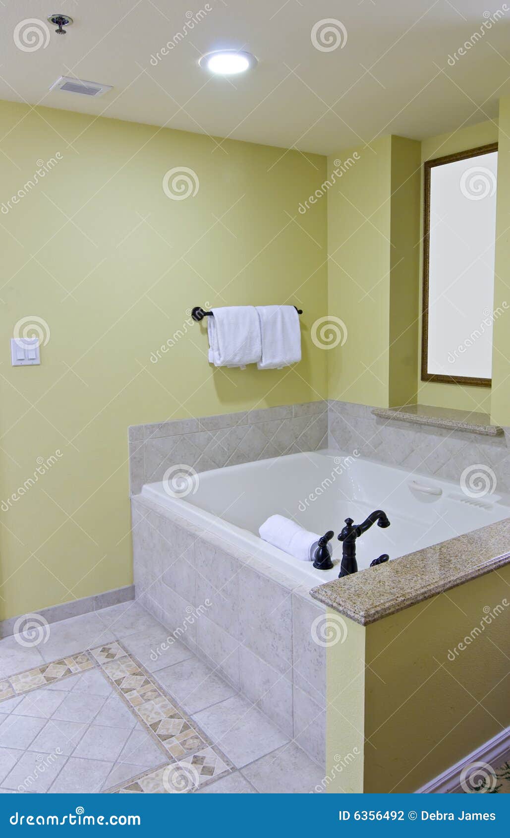 Luxurious hotel bathtub stock photo. Image of bathroom 6356492