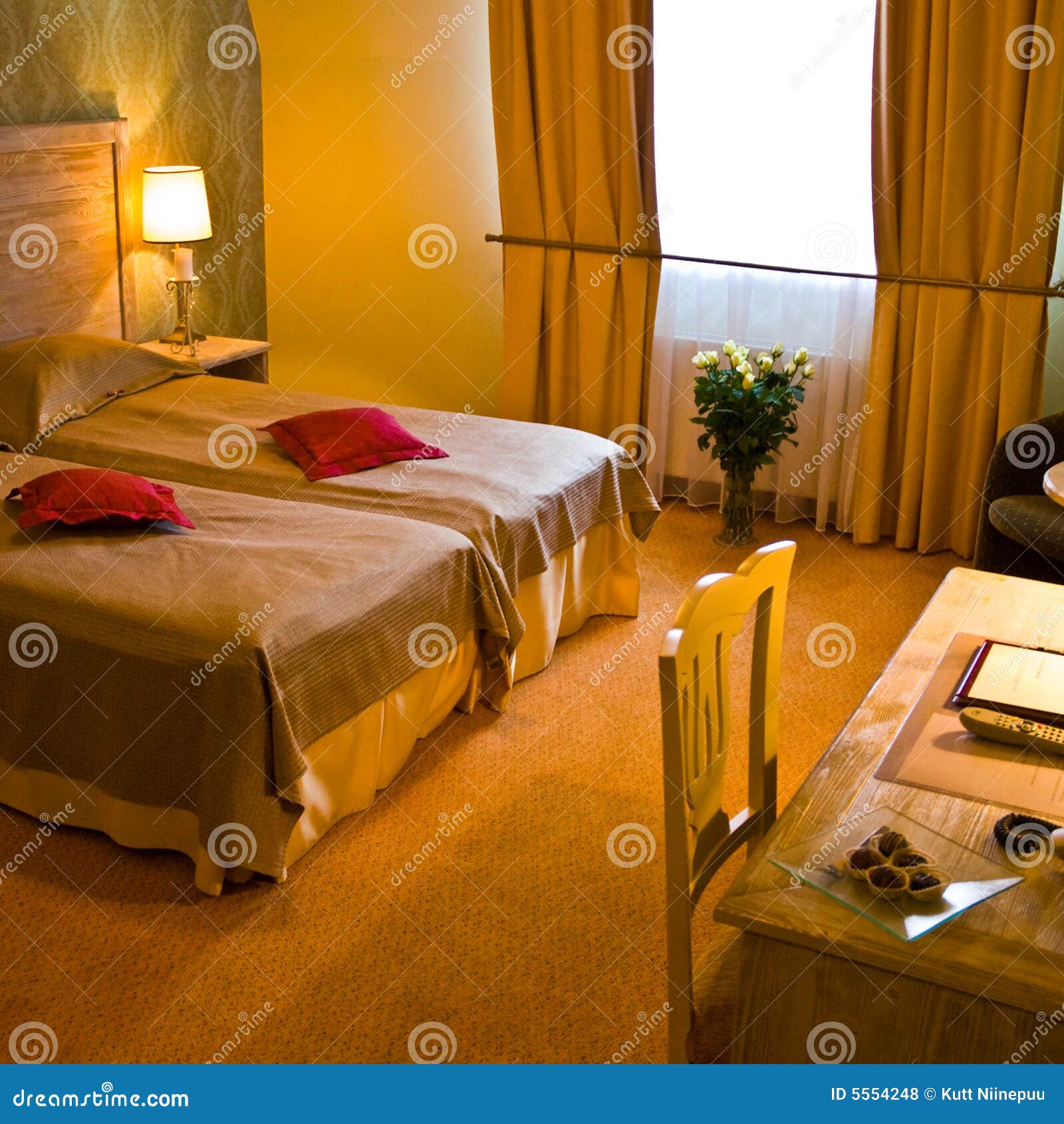 luxurious hotel room