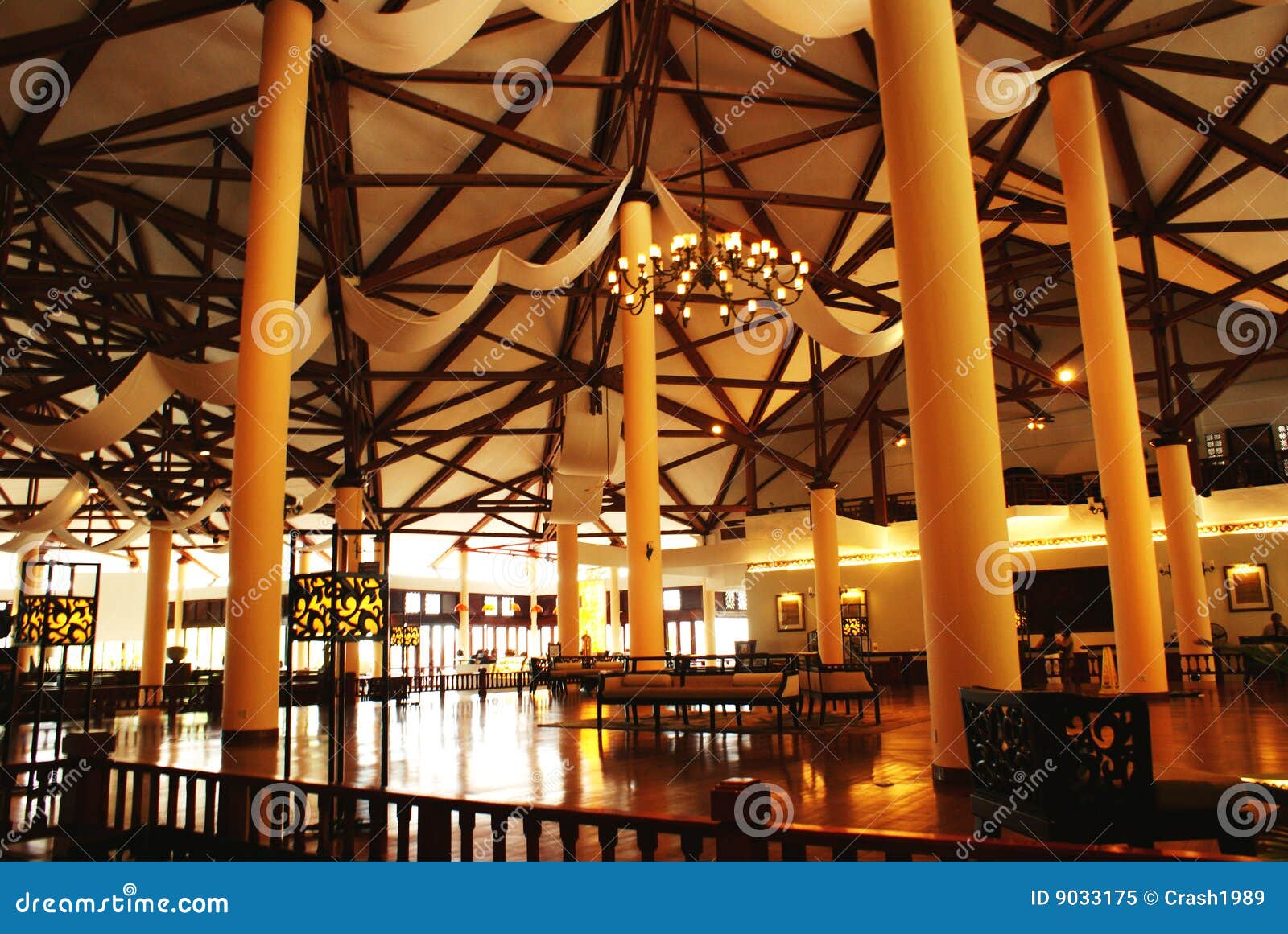 Luxurious Lobby Area stock image. Image of getaway, interior - 9033175