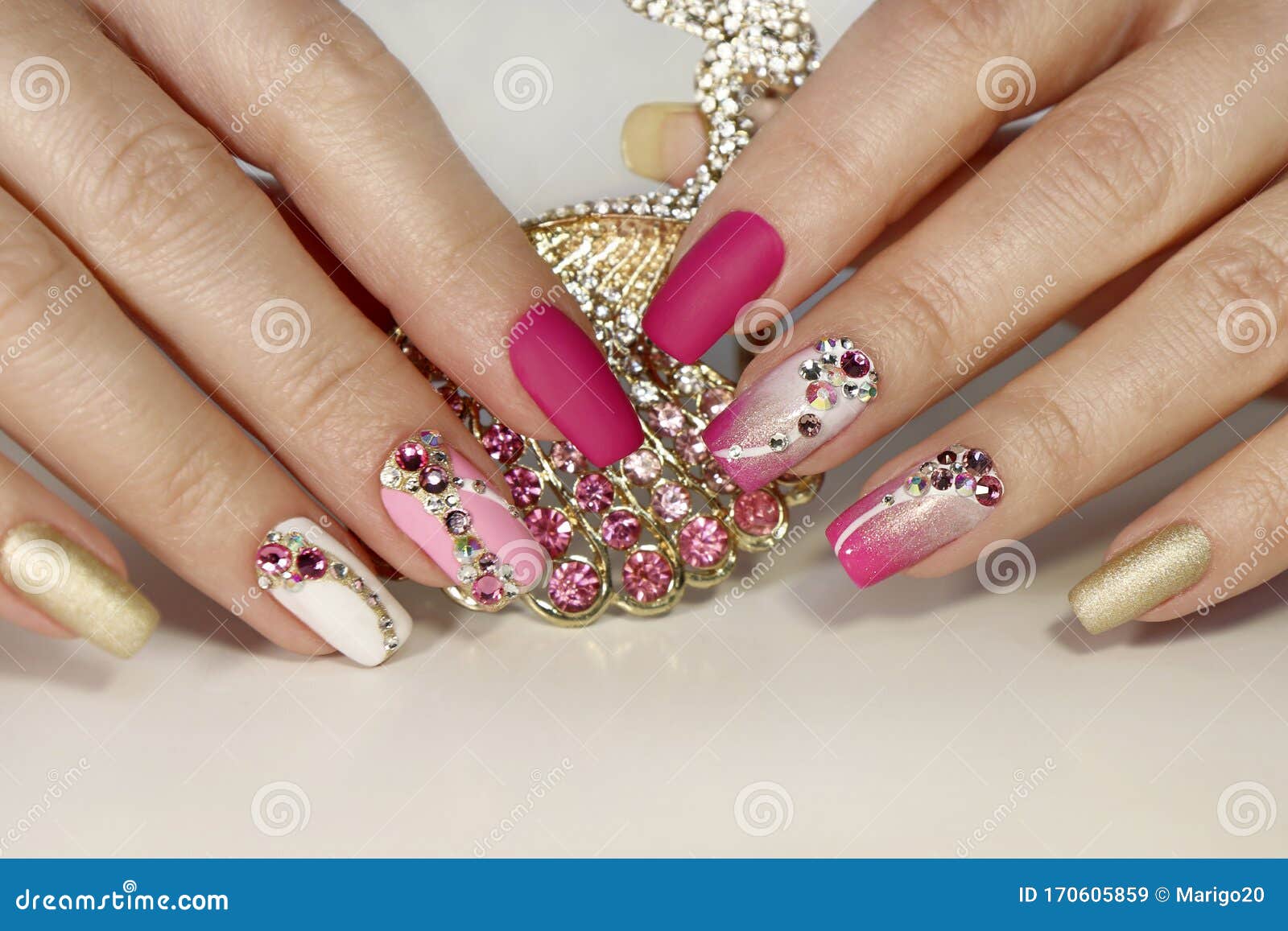 Nail Art with Various Shaped Rhinestones Stock Image - Image of beautiful, finger: 170605859 Nail Art with Various Shaped Rhinestones Stock Image - Image of beautiful, finger: 170605859