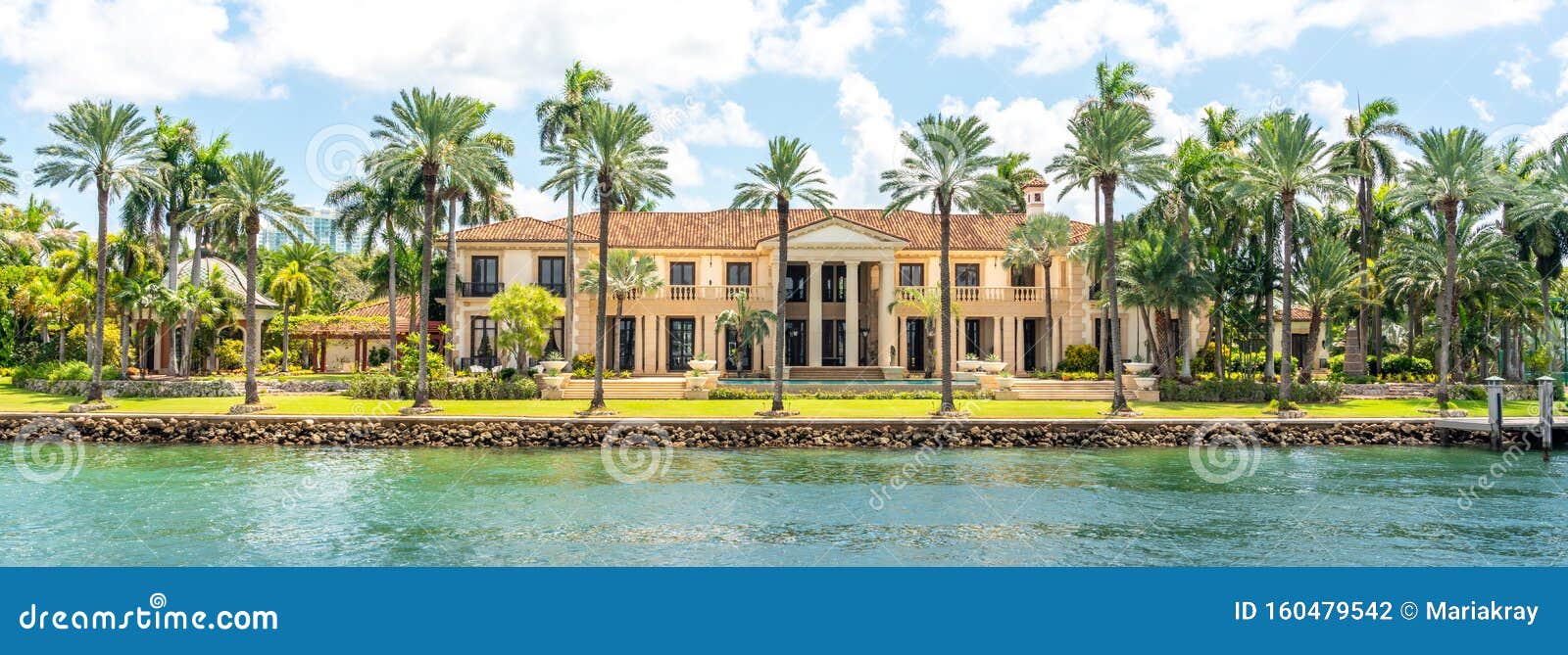 luxurious mansion in miami beach, florida, usa