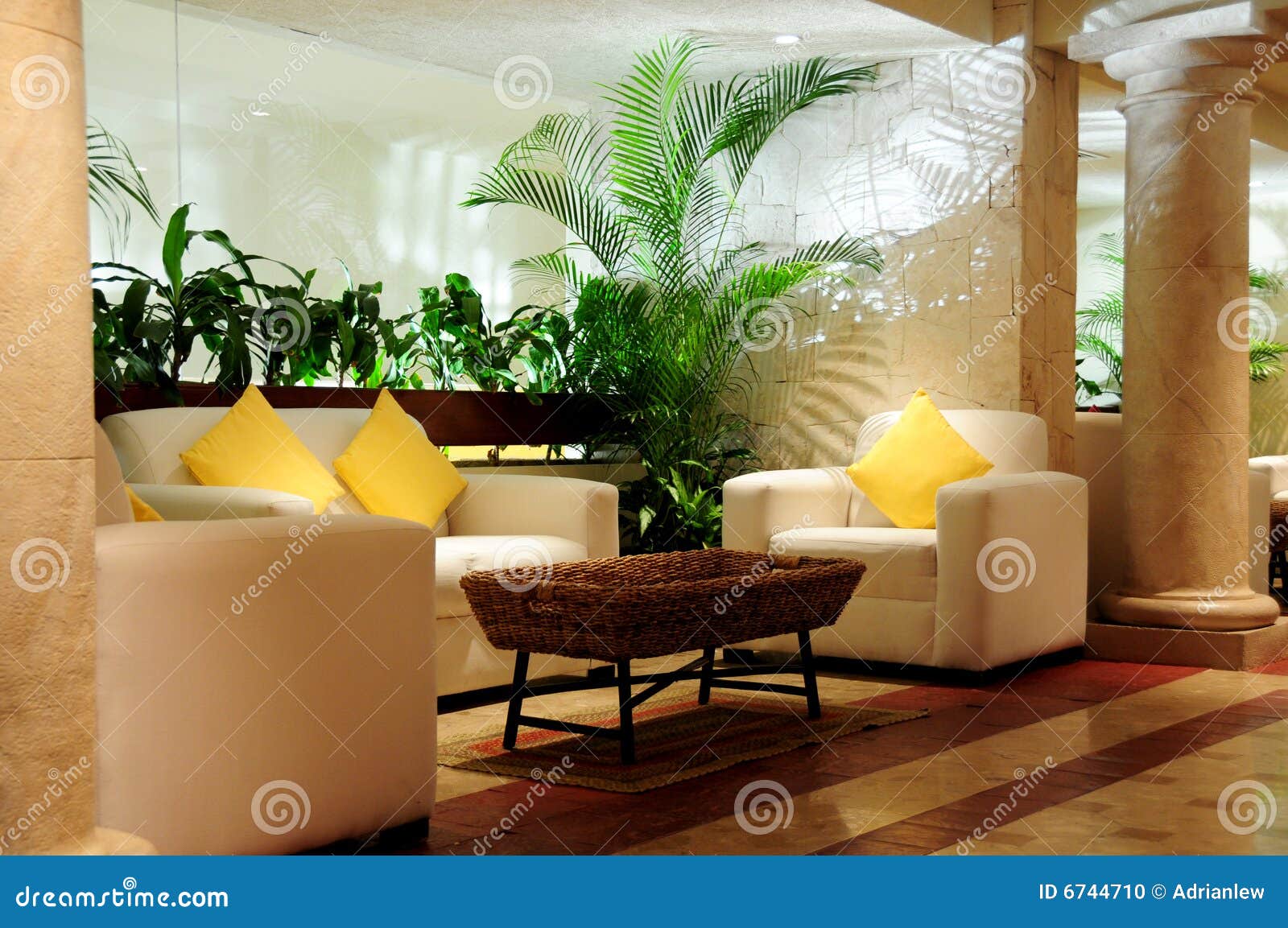 luxurious seating in lobby