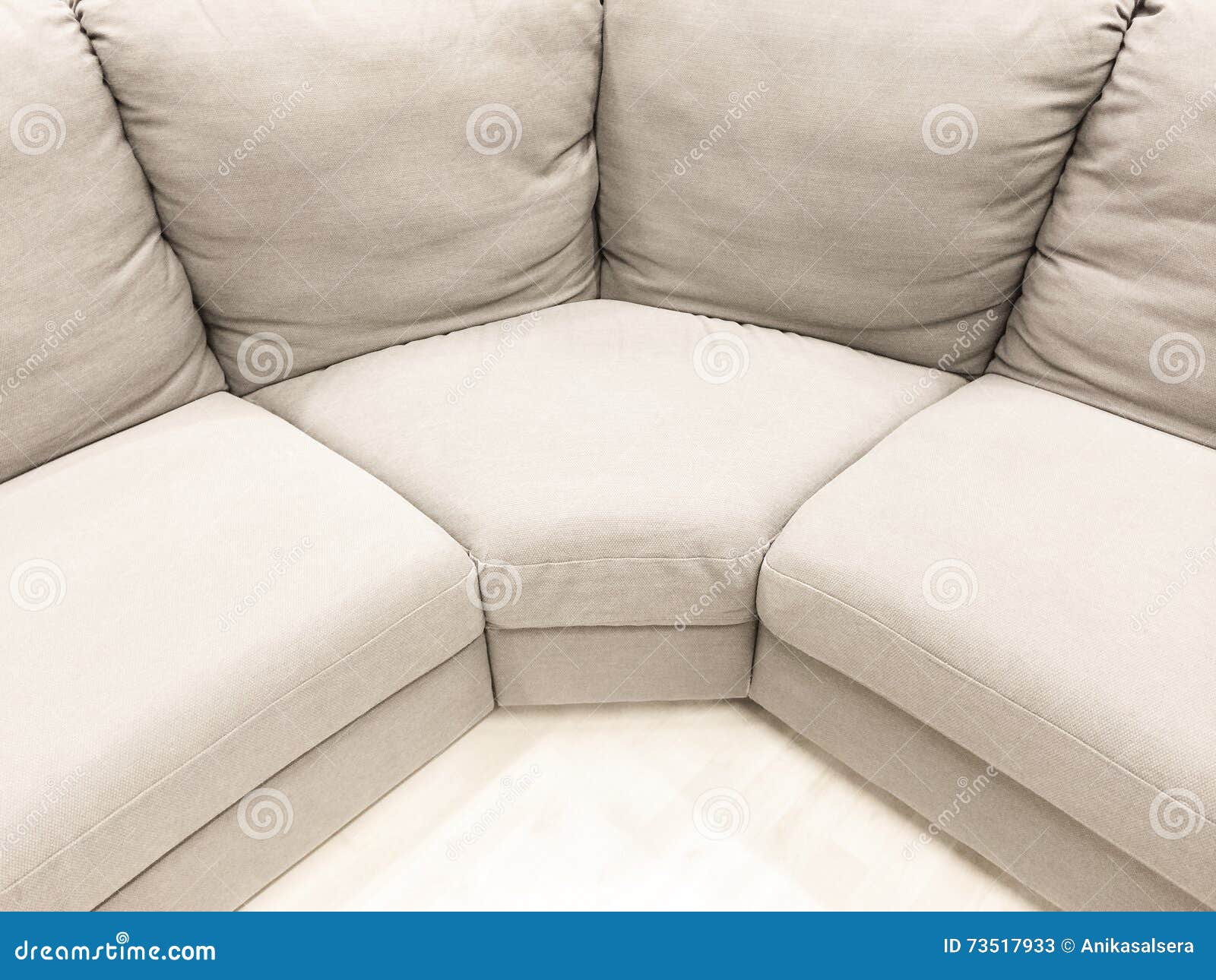 White Corner Sofa RoyaltyFree Stock Photography