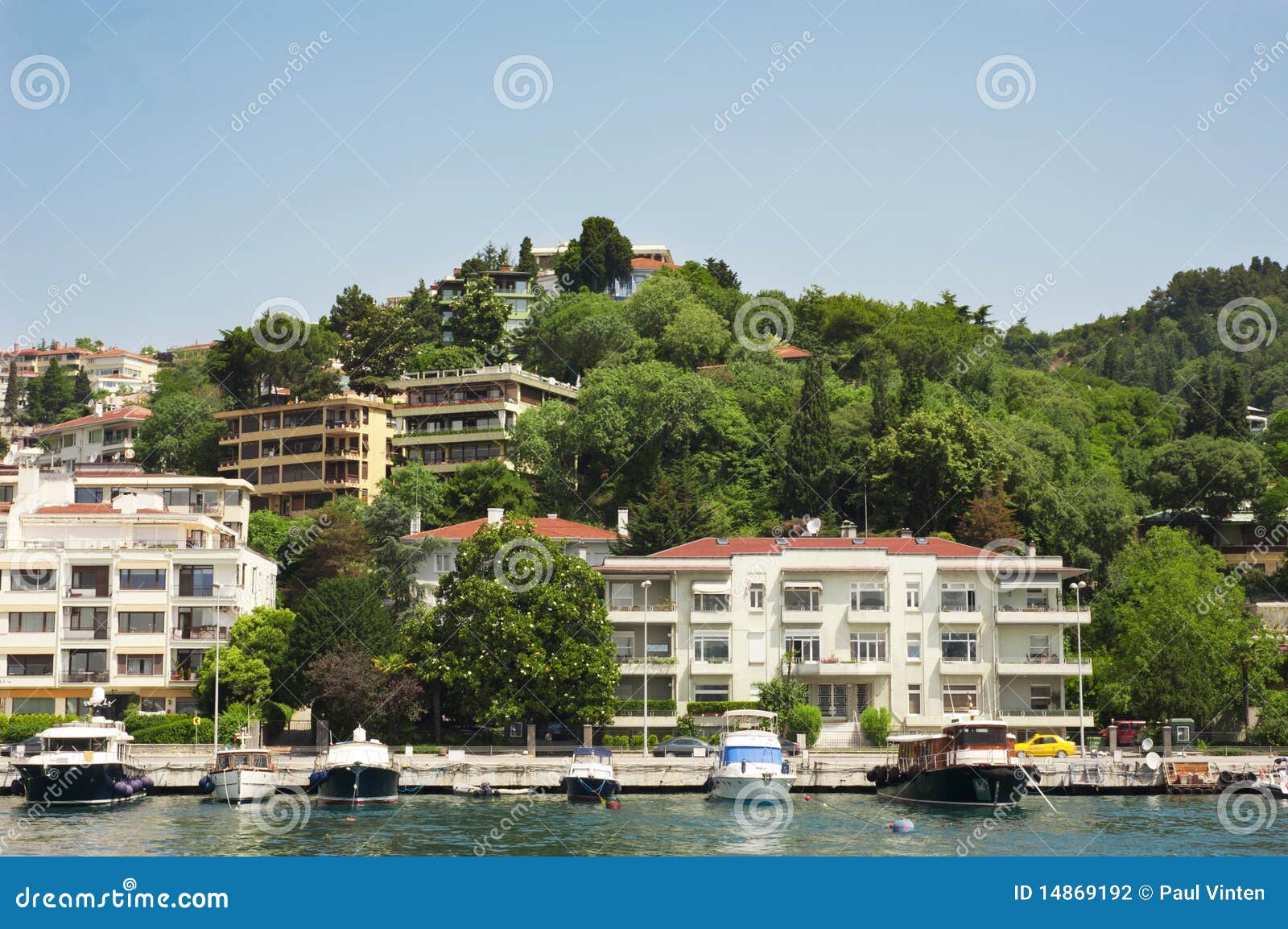 Luxury Apartments By A River Stock Photo - Image of private, structure