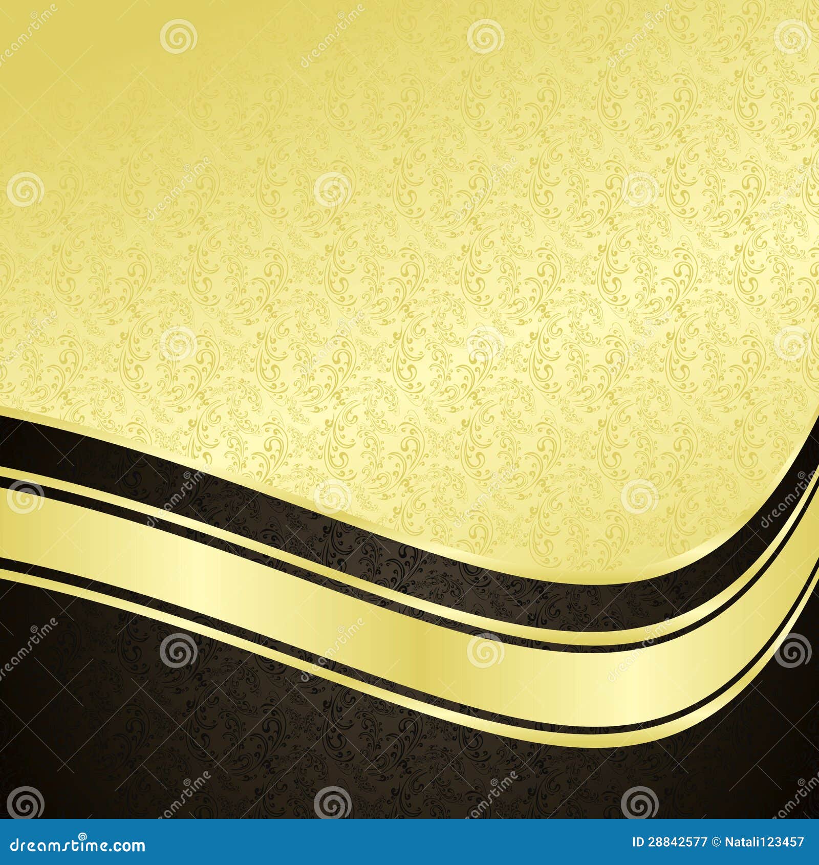 Luxury Background: Gold and Black. Stock Vector - Illustration of