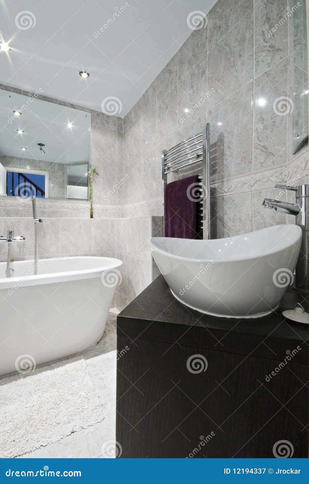Luxury bathroom detail stock image. Image of hard, hand 12194337