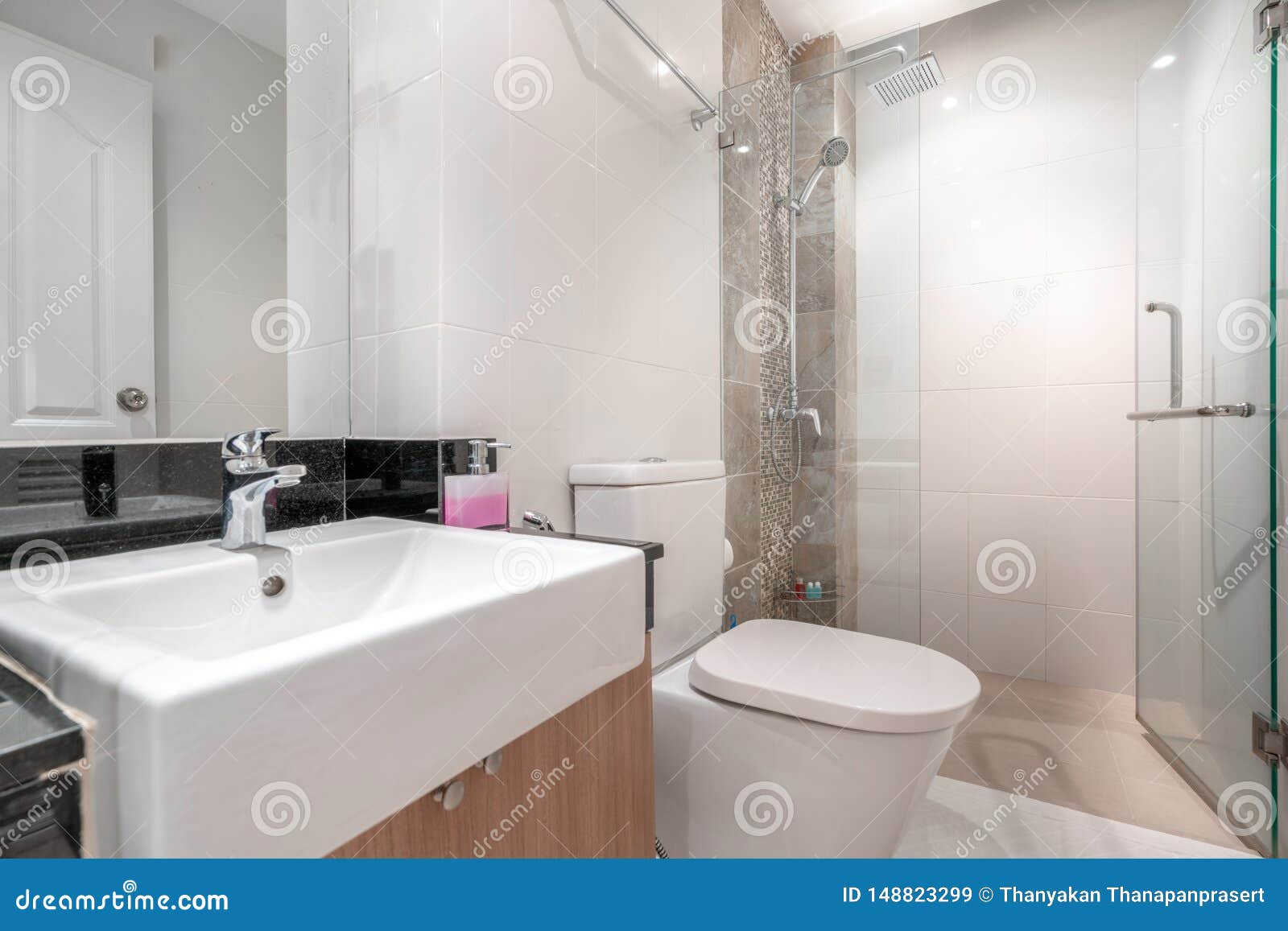 Luxury Bathroom Features Basin, Toilet Bowl Stock Image Image of mirror, features 148823299